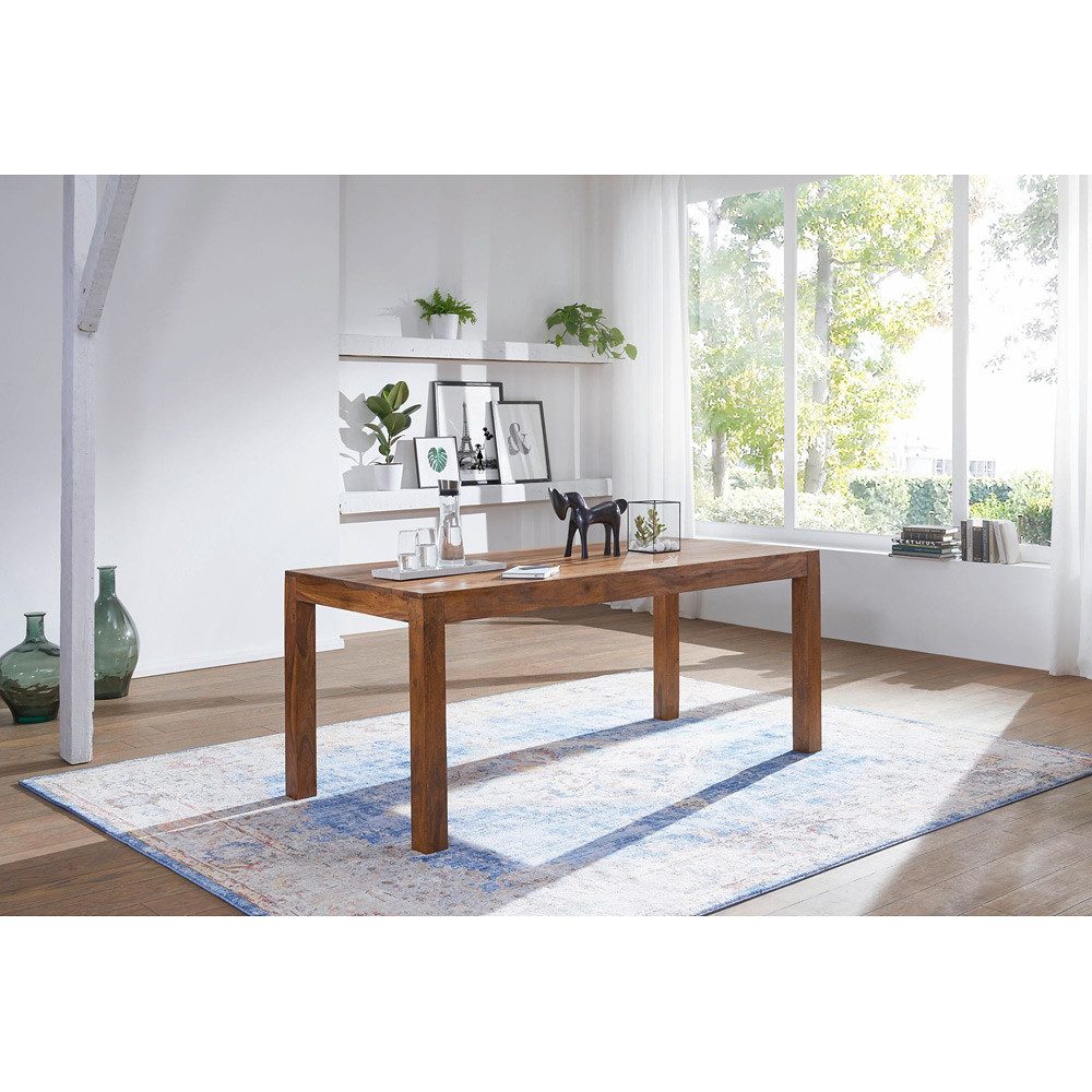 Lomadox Esstisch, 120cm Landhaus-Stil dunkel-braun 120/76/60cm