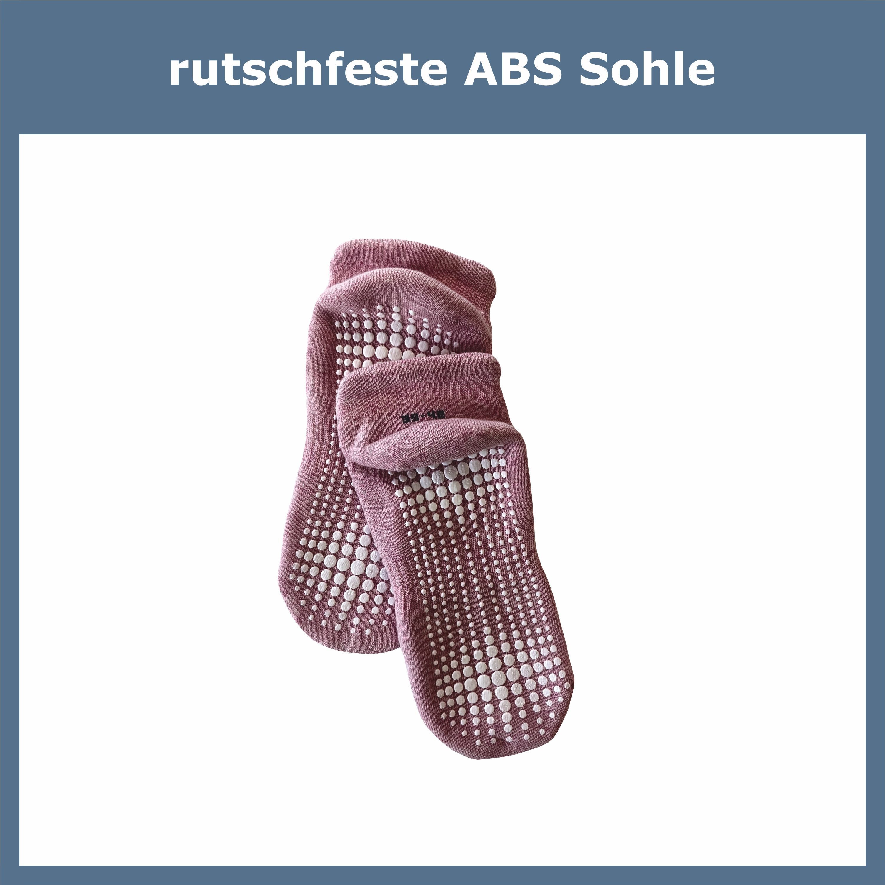 GAWILO ABS-Socken für Damen - Stoppersocken auch für Yoga & Pilates - Antirutsch (3 Paar) Sicherer Halt auf glatten Böden: Rutschfest mit hohem Baumwollanteil