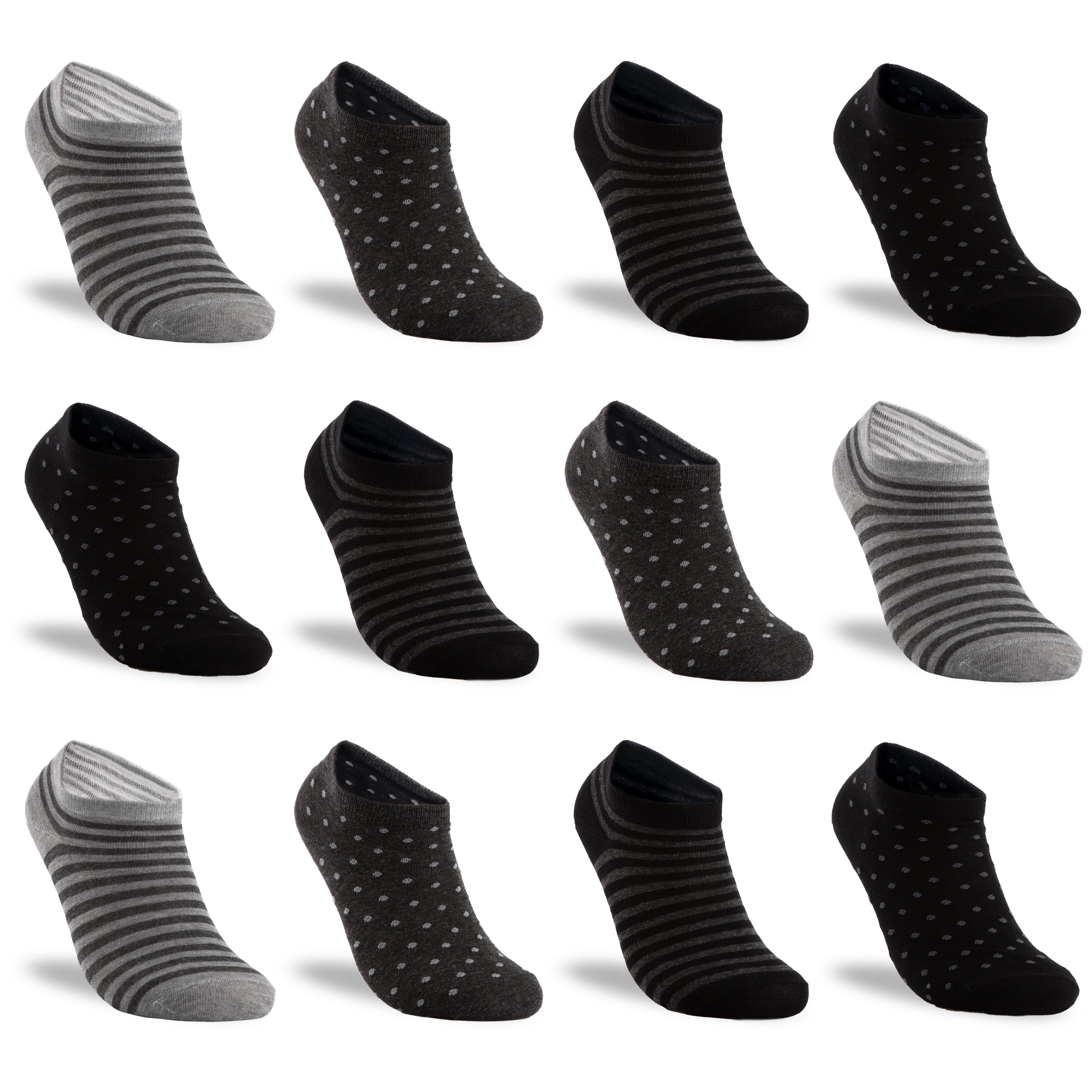 TEXEMP Sneakersocken 6, 12, 18 Paar Damen Sneaker Socken Kinder Baumwolle Freizeit Sport (Packung, 18-Paar) 90% Baumwolle