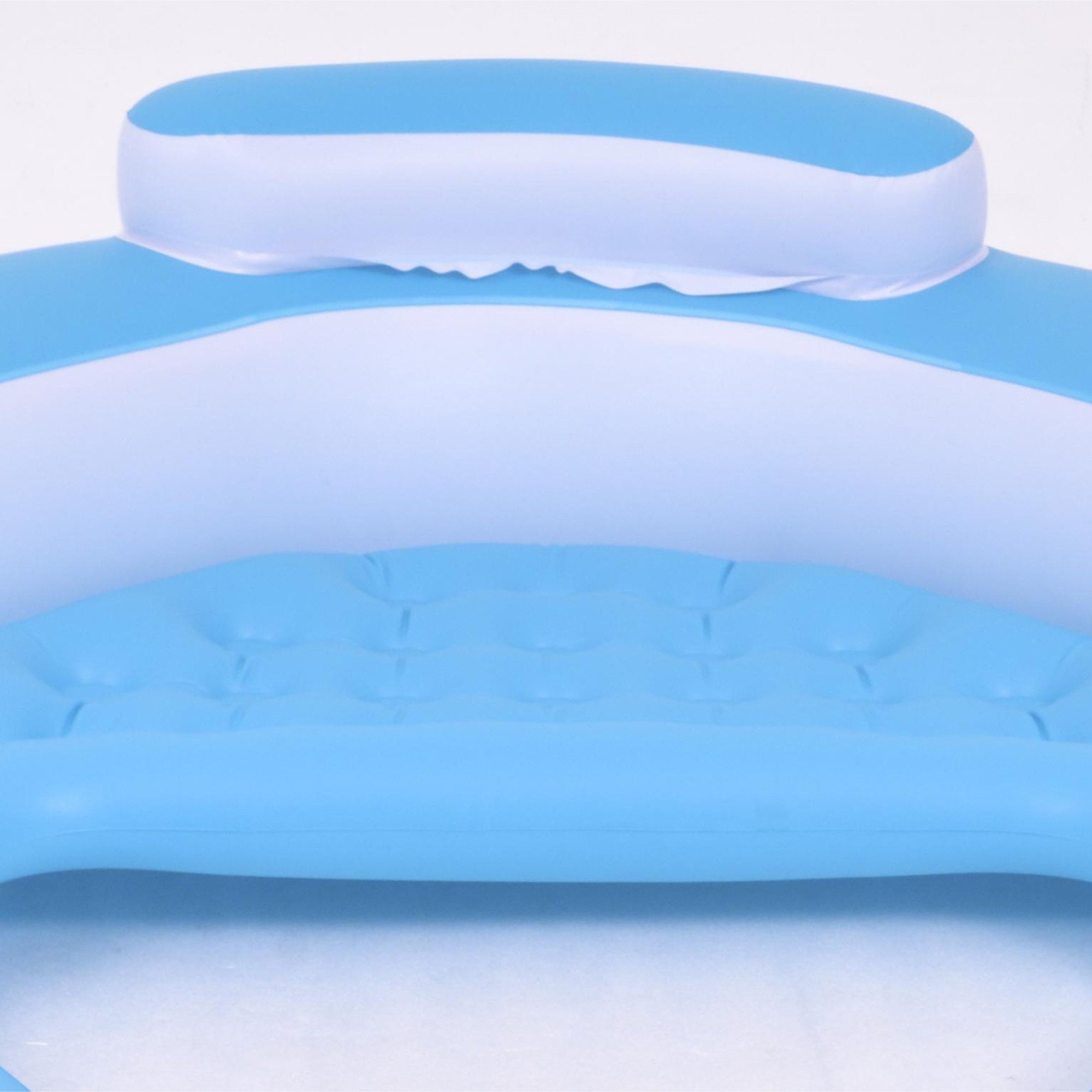 SunClub Badeinsel Schwimminsel Float für 3 Personen, (Einzelpack, 195x188x35 cm), mit 3 Sitzen