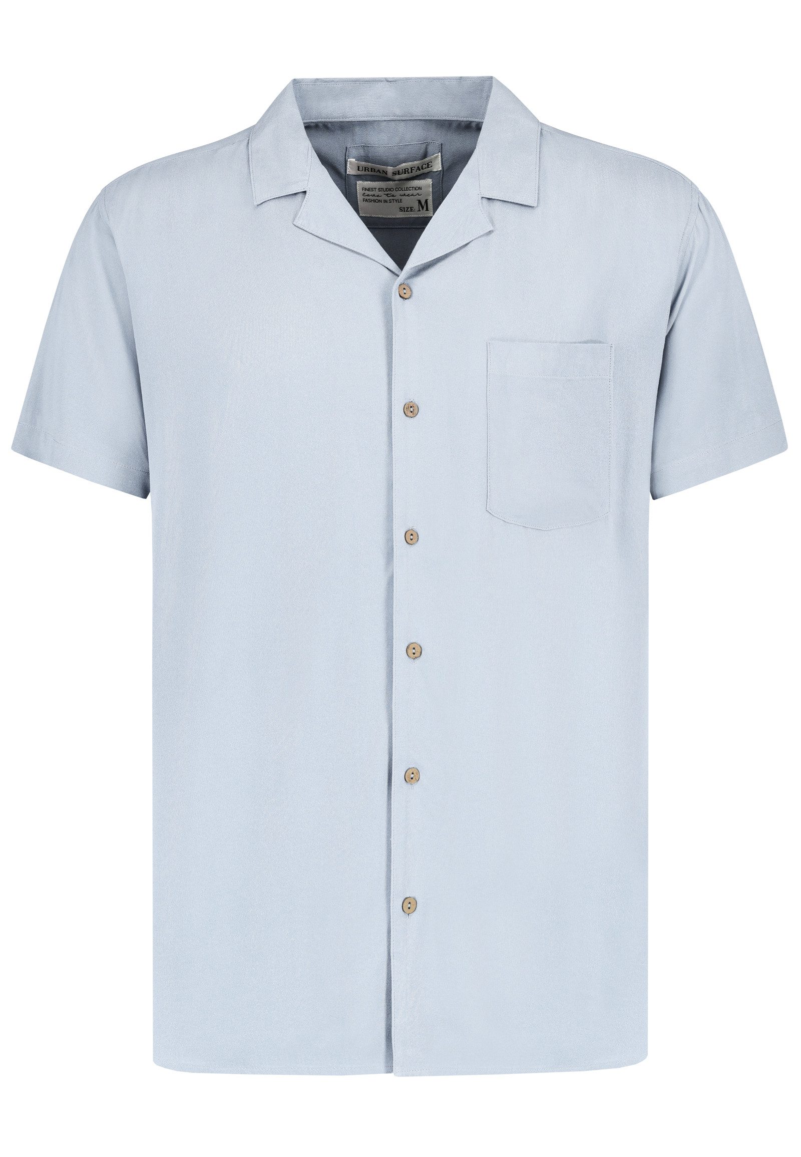 Urban Surface Kurzarmhemd Kurzarm- mit Brusttasche und Knopfleiste Shortsle günstig online kaufen