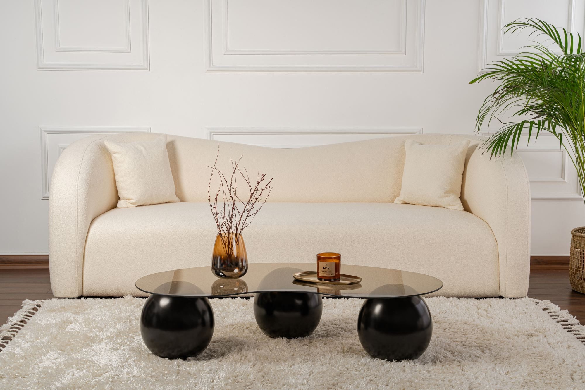 Skye Decor Couchtisch Sphere (1 Tisch), Organisch geformte Tischplatte