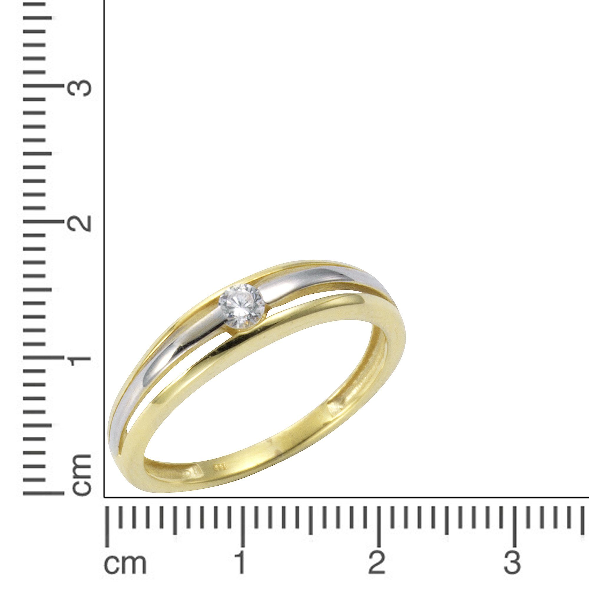 Vivance Fingerring 333/- Gold bicolor Zirkonia günstig online kaufen