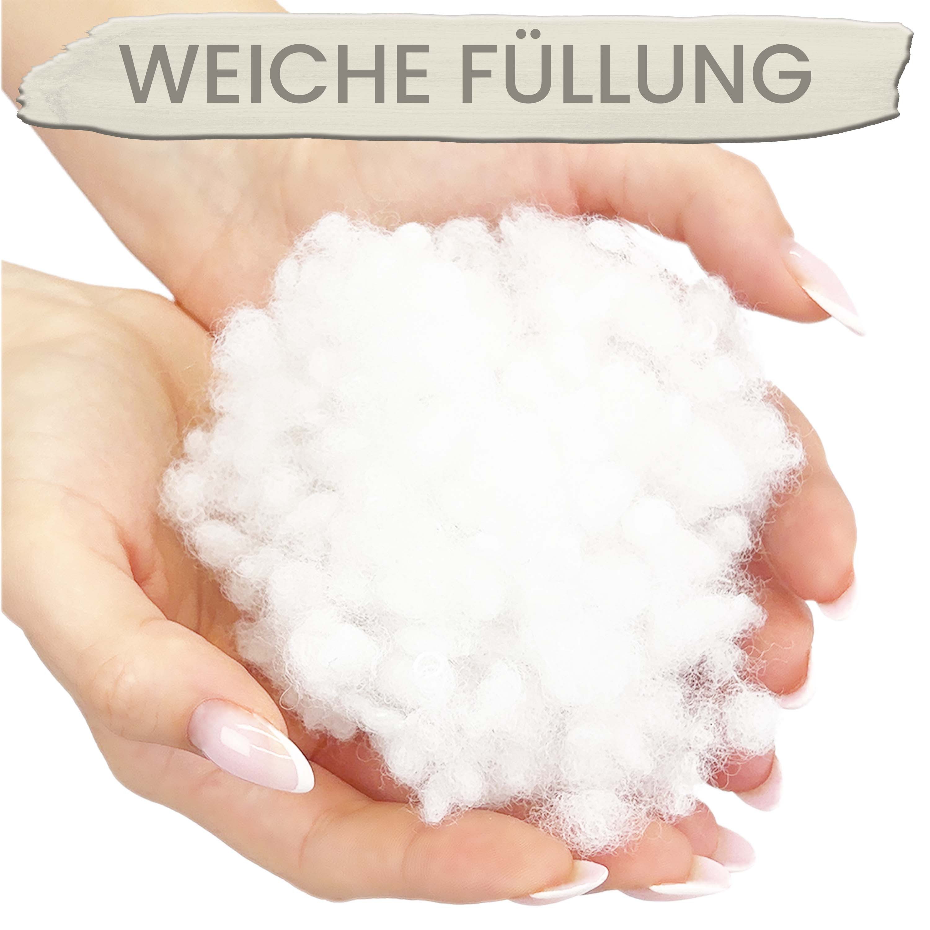 Amilian Dekokissen Sofakissen Couchkissen 2er Set - mit Füllung und Kissenbezug, weich, Hotelverschluss, formstabil – Bild 4 von 5