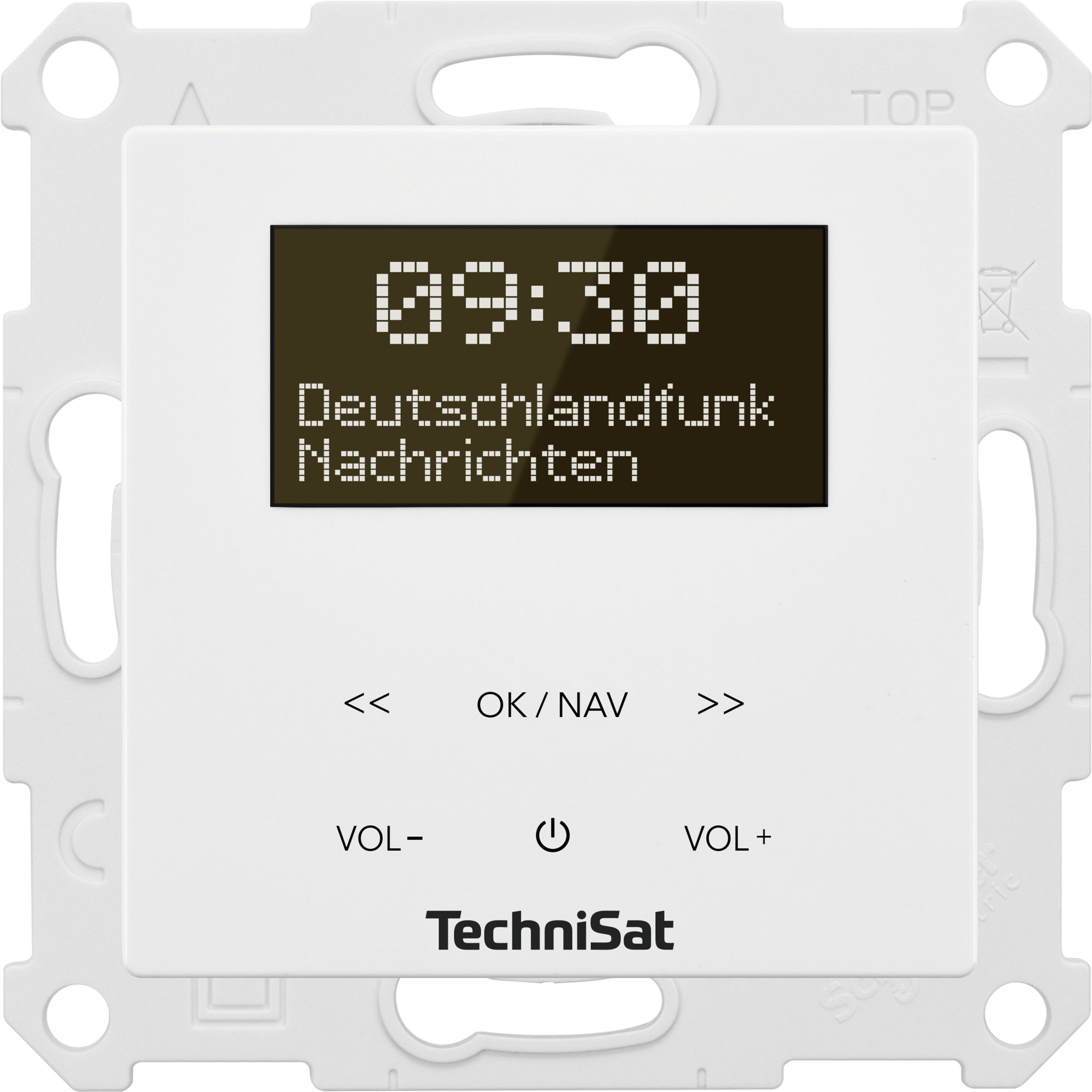 TechniSat DIGITRADIO UP 55 Steckdosen-Radio (Digitalradio (DAB), FM-Tuner mit RDS, 2 W)