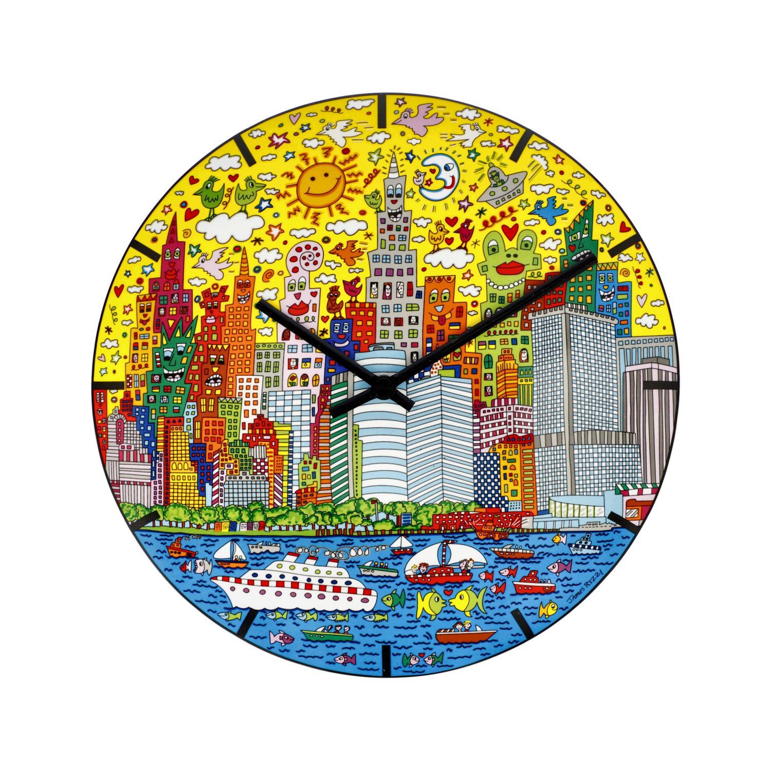 Goebel Wanduhr James Rizzi (in Geschenkbox, Bunt, My New York City, H: cm)