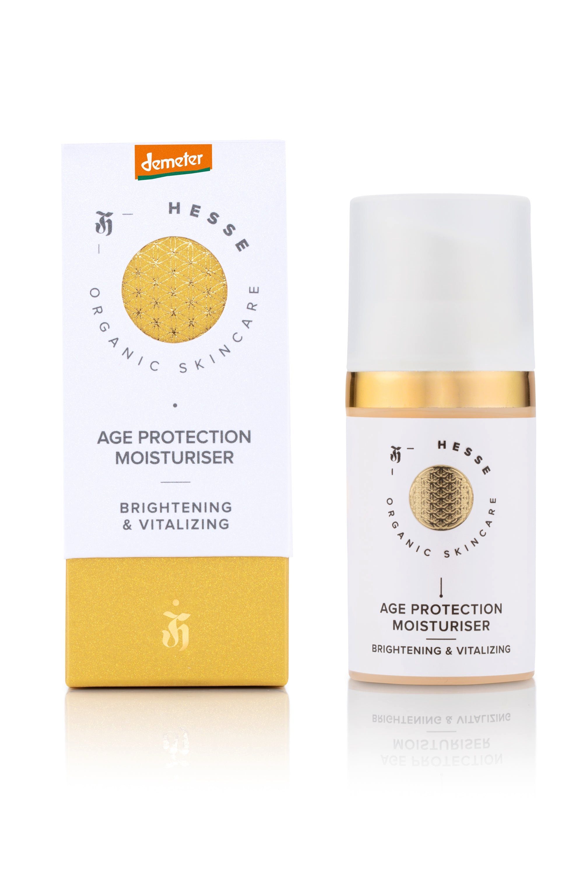 Hesse Organic Skincare Feuchtigkeitscreme AGE PROTECTION MOISTURISER – BRIGHTENING – Anti Pigmentflecken