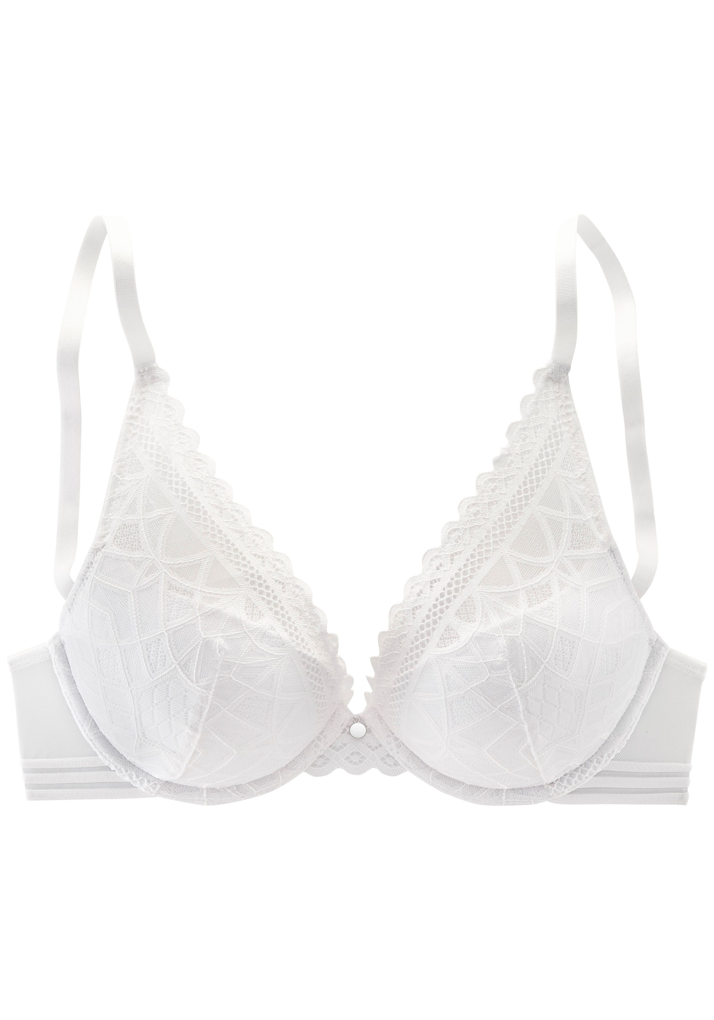 s.Oliver Push-up-BH Milene im edlen High-Apex Look mit graphischer Jacquardspitze, sexy Dessous