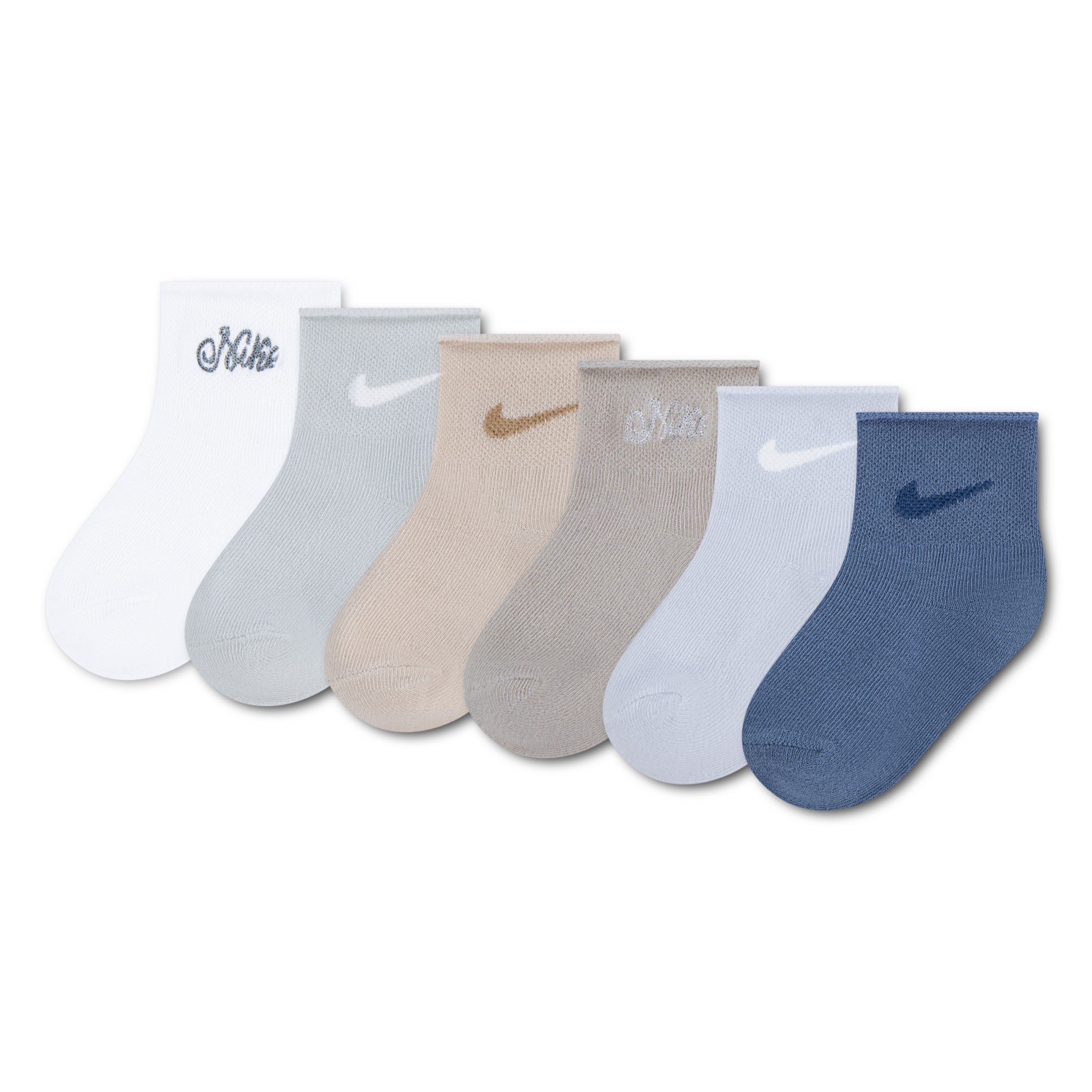 Nike Sportswear Socken NHG INF/TODD 6PK ROLLED WELT (6-Paar) 6er-Pack, aus Baumwolle, Polyester und Elasthan
