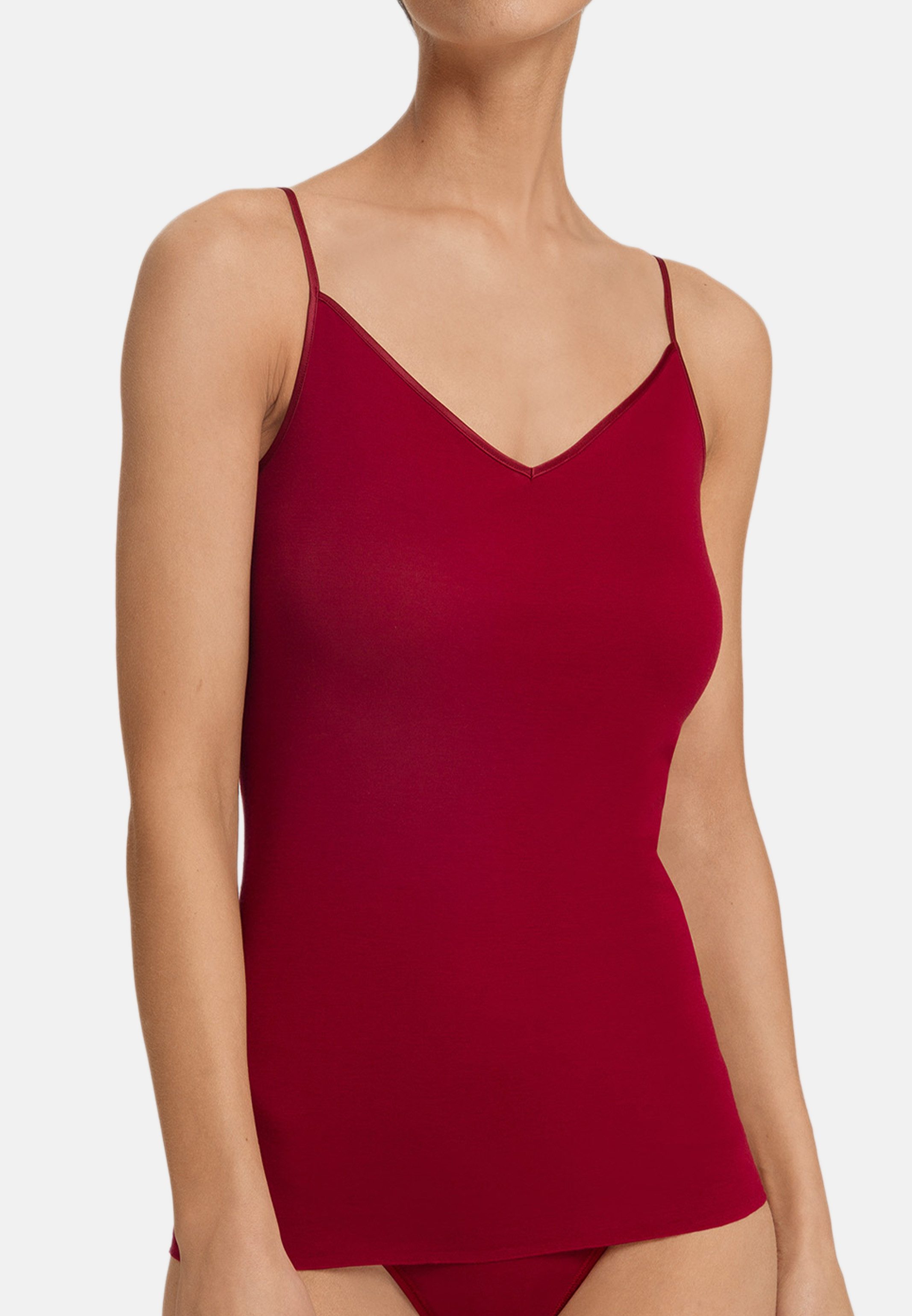 Hanro Unterhemd Cotton Seamless (1-St) Spaghetti Top - Baumwolle - Atmungsaktiv - Angenehm auf der Haut