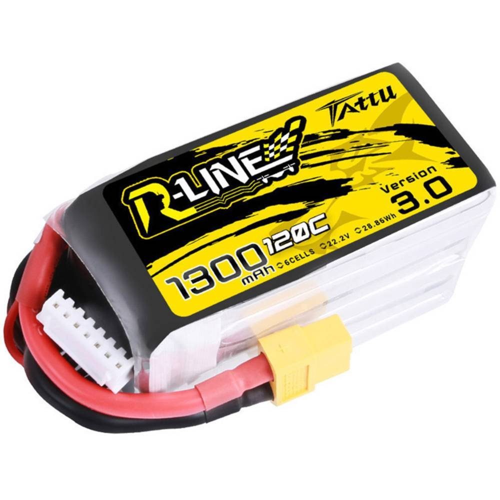 1300 mAh XT60 120C LiPo-Akku Akku 22.2 V Tattu