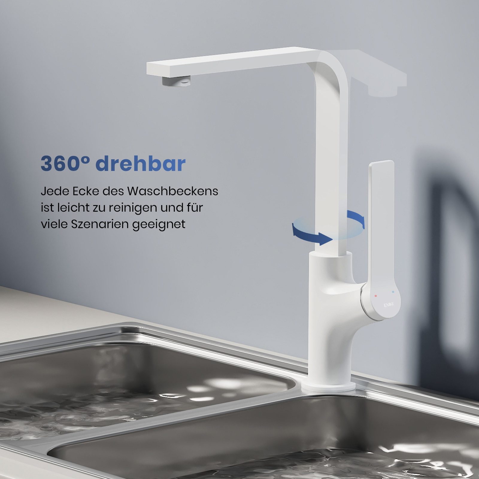 EMKE Küchenarmatur Spülbecken armatur Einhebelmischer Modern günstig online kaufen