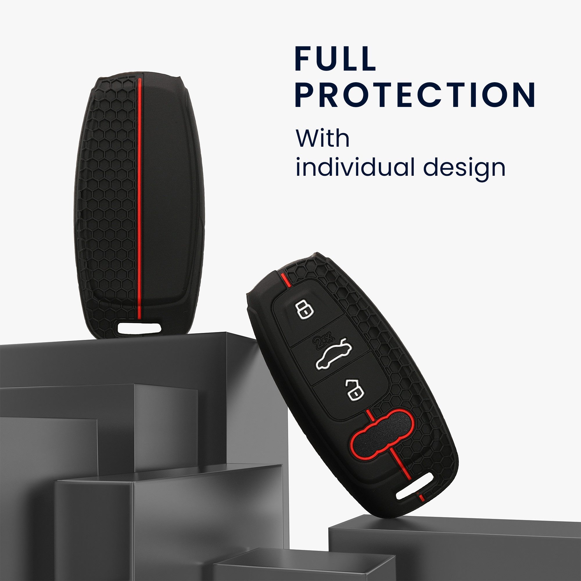 kwmobile Schlüsseltasche Autoschlüssel Silikon Hülle für Audi A6 A7 A8 Q7 Q günstig online kaufen