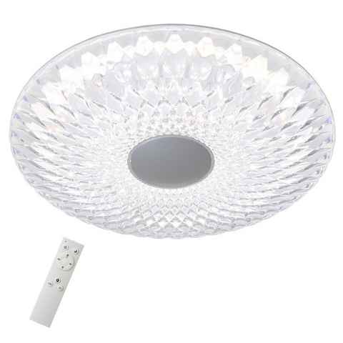 Briloner Leuchten LED Deckenleuchte 3354-010, LED fest verbaut, Farbwechsler, Kaltweiß, Neutralweiß, Tageslichtweiß, Warmweiß, Deckenlampe CCT Steuerung dimmbar Ø51cm