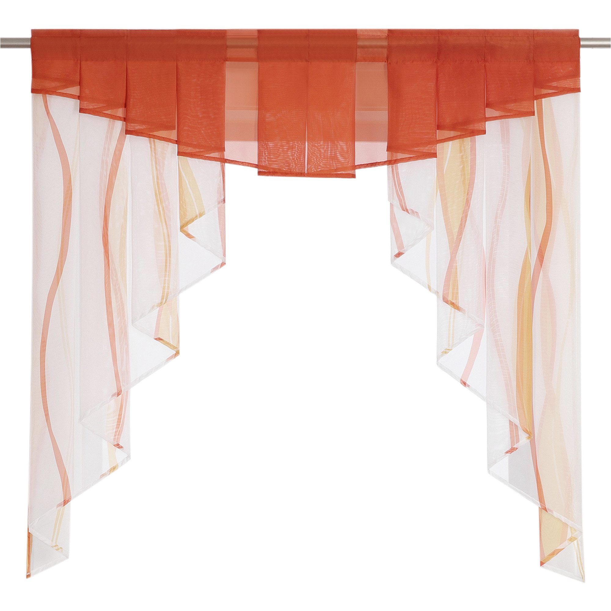 Joyswahl Scheibengardine (1 St), Stangendurchzug, transparent, Tunnelzug Vo günstig online kaufen