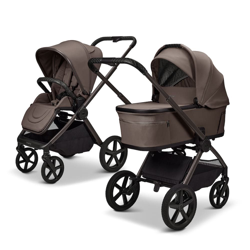 Moon Kombi-Kinderwagen Gio Fold Kombikinderwagen, Gestell und Babywanne mit einem Handgriff zusammenfaltbar