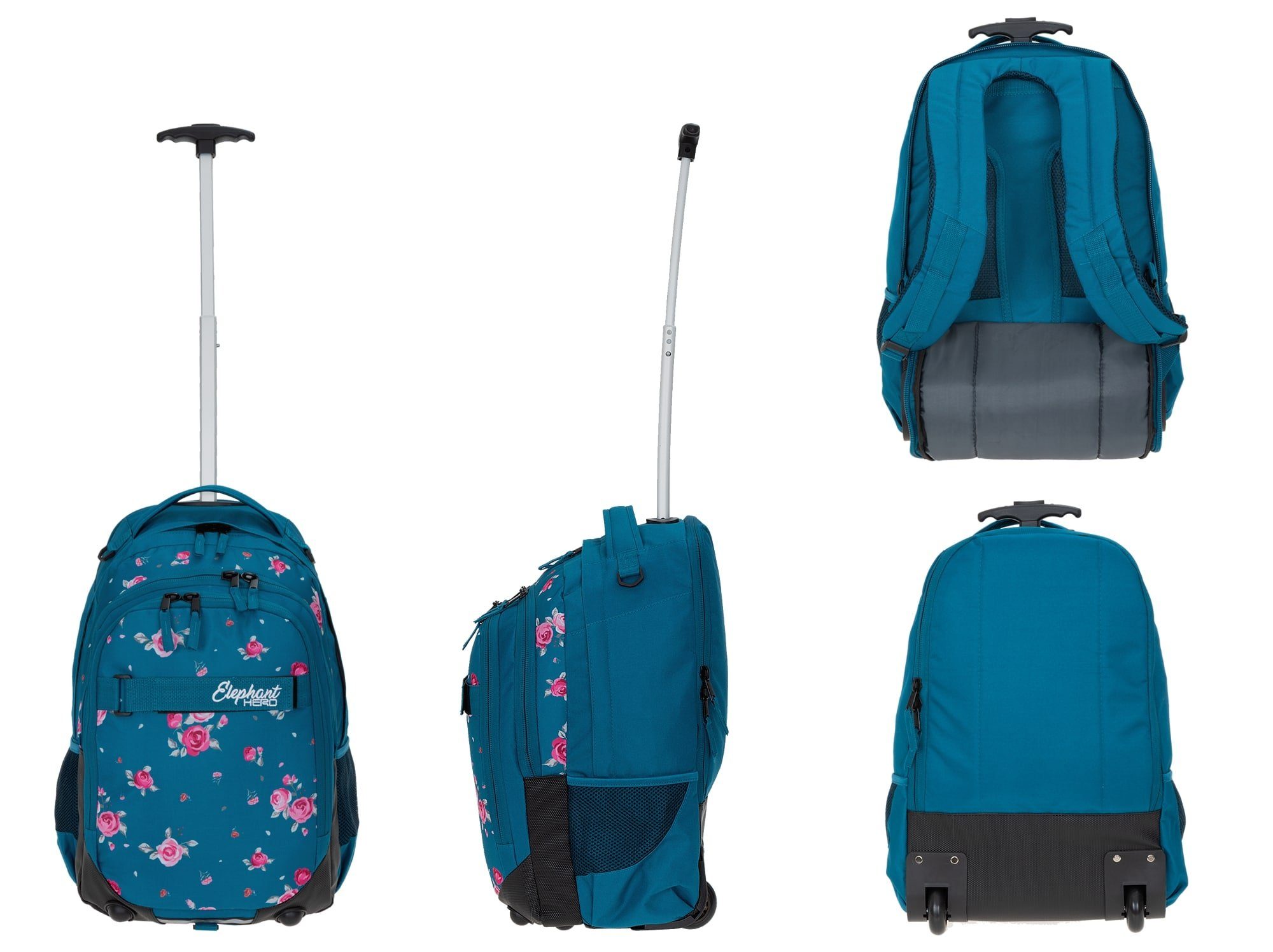 ELEPHANT Schulrucksack Schultrolley Trolley Hero Signature Schulrucksack (3 Teile Set), Rucksacktrolley Schule Rucksack Trolly, Sporttasche, Mäppchen Box +tsm