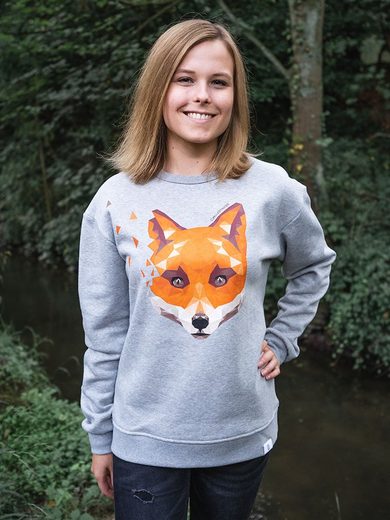 CircleStances Sweatshirt »Fuchs Print Sweater (Bio)« (1-tlg)