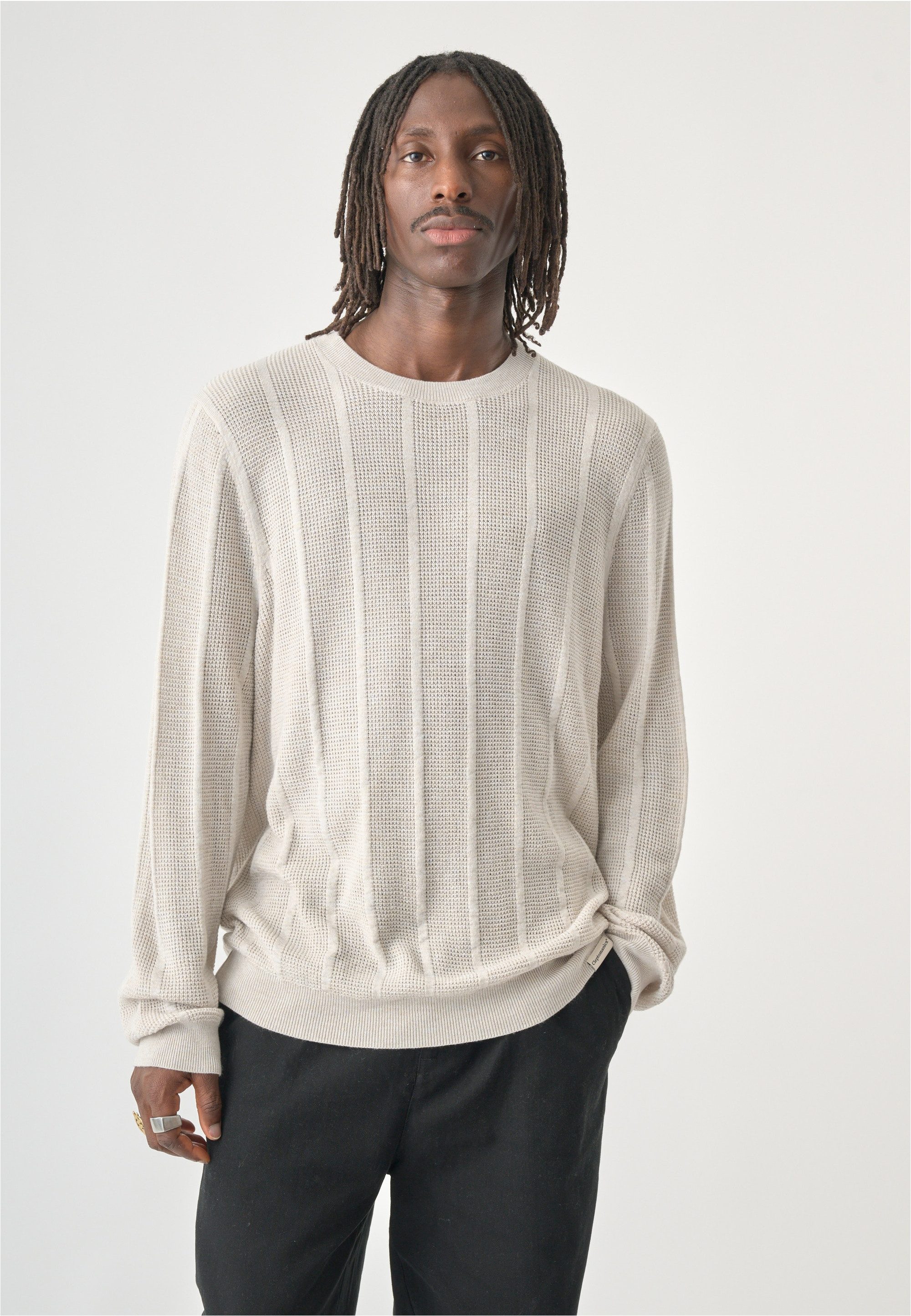 Cleptomanicx Strickpullover im klassischen Design