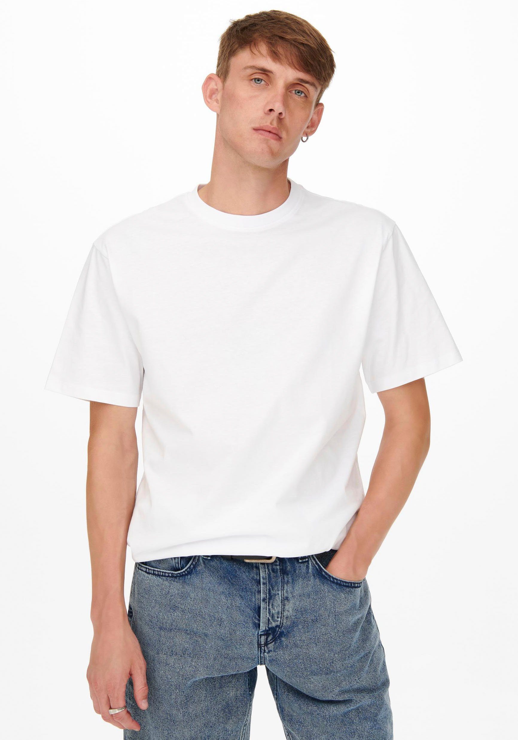 ONLY & SONS T-Shirt ONSFRED LIFE RLX SS TEE NOOS. Reduzierter Preis € 14,99. Unverbindliche Preisempfehlung € 16,99