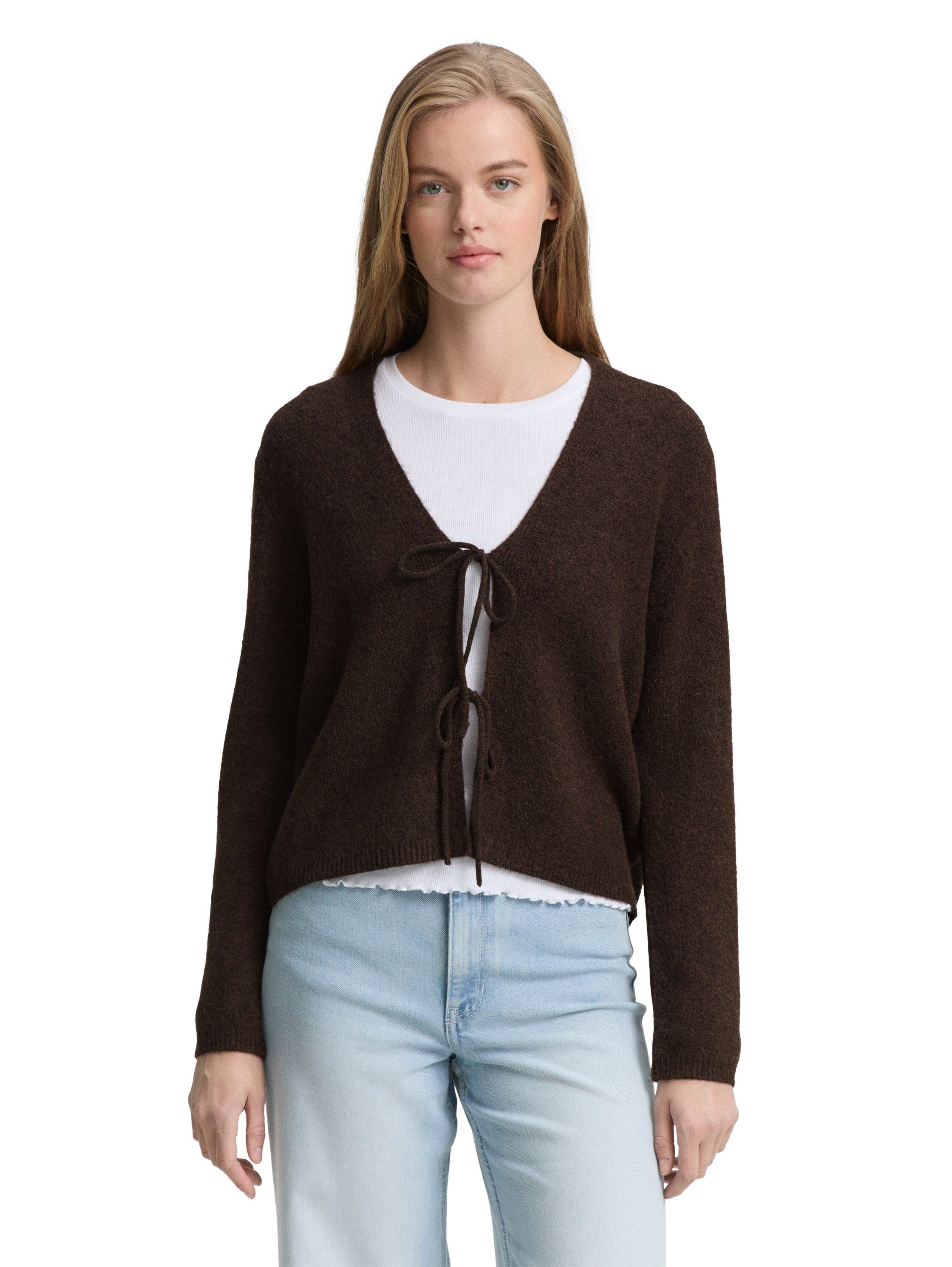 TOM TAILOR Denim Cardigan mit Schleifen günstig online kaufen