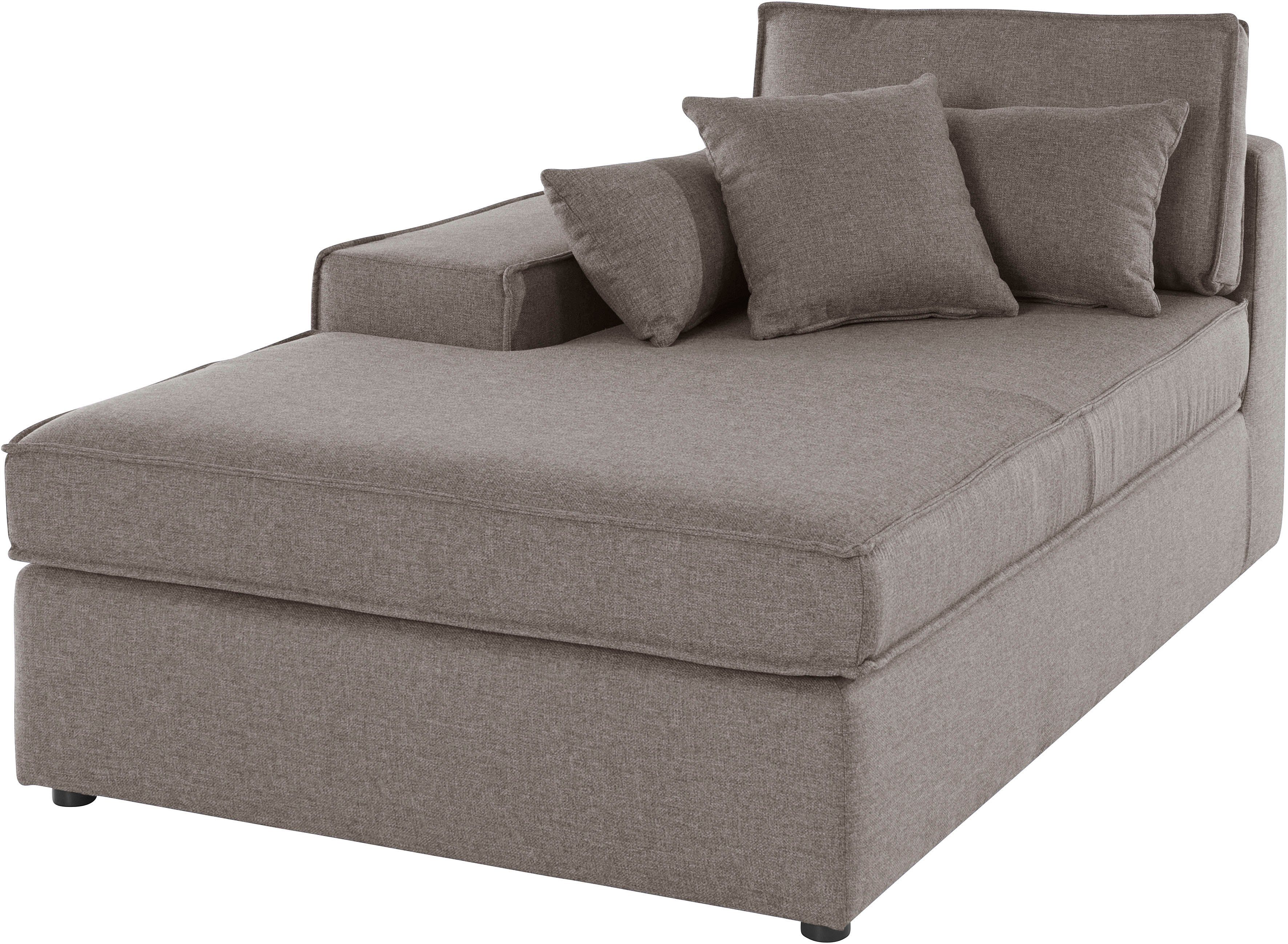 RAUM.ID Ottomane Florid, einzeln stellbar oder als Teil eines Modulsofas, auch in Cord