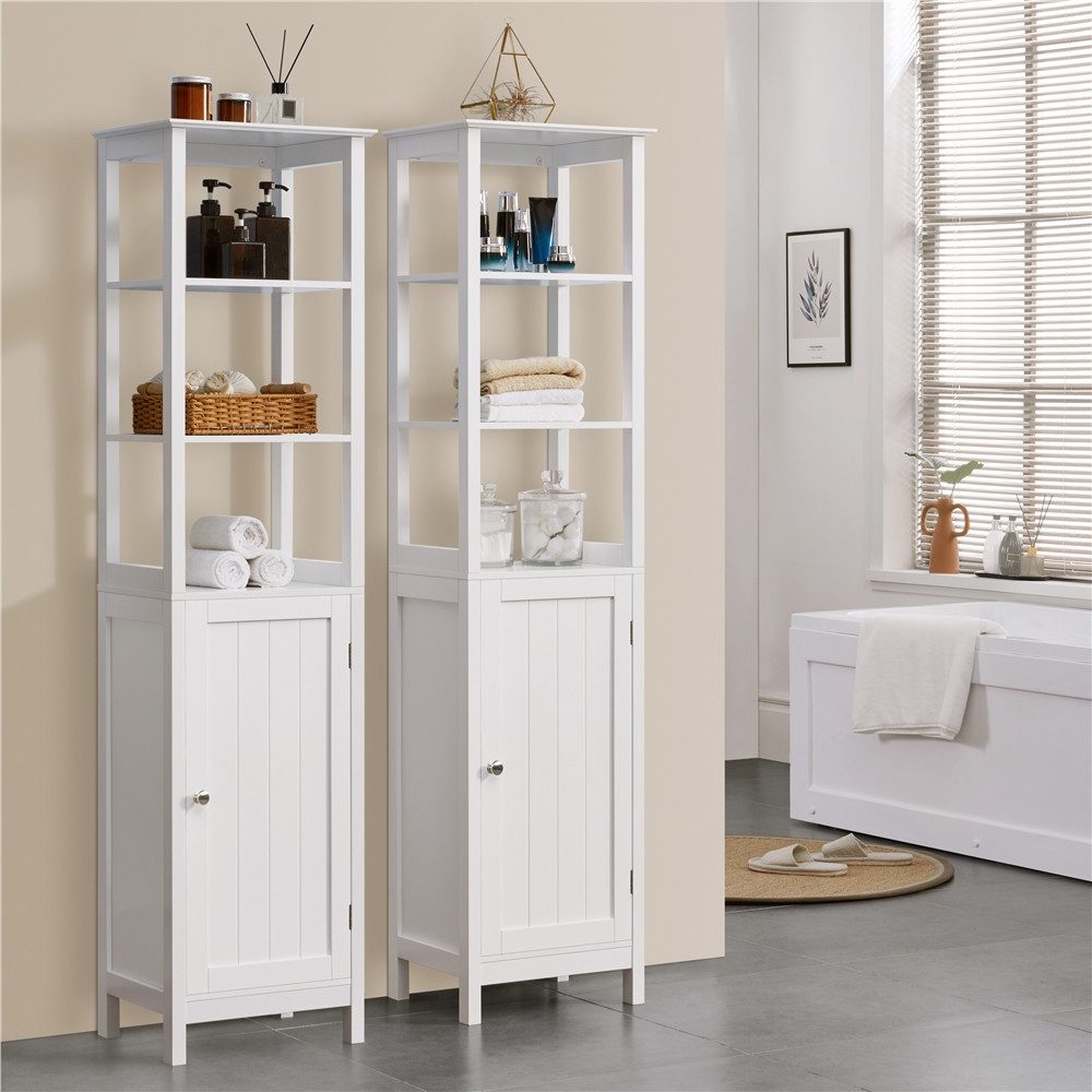 Yaheetech Hochschrank Badezimmerschrank Badkommode Badregal Badschrank günstig online kaufen
