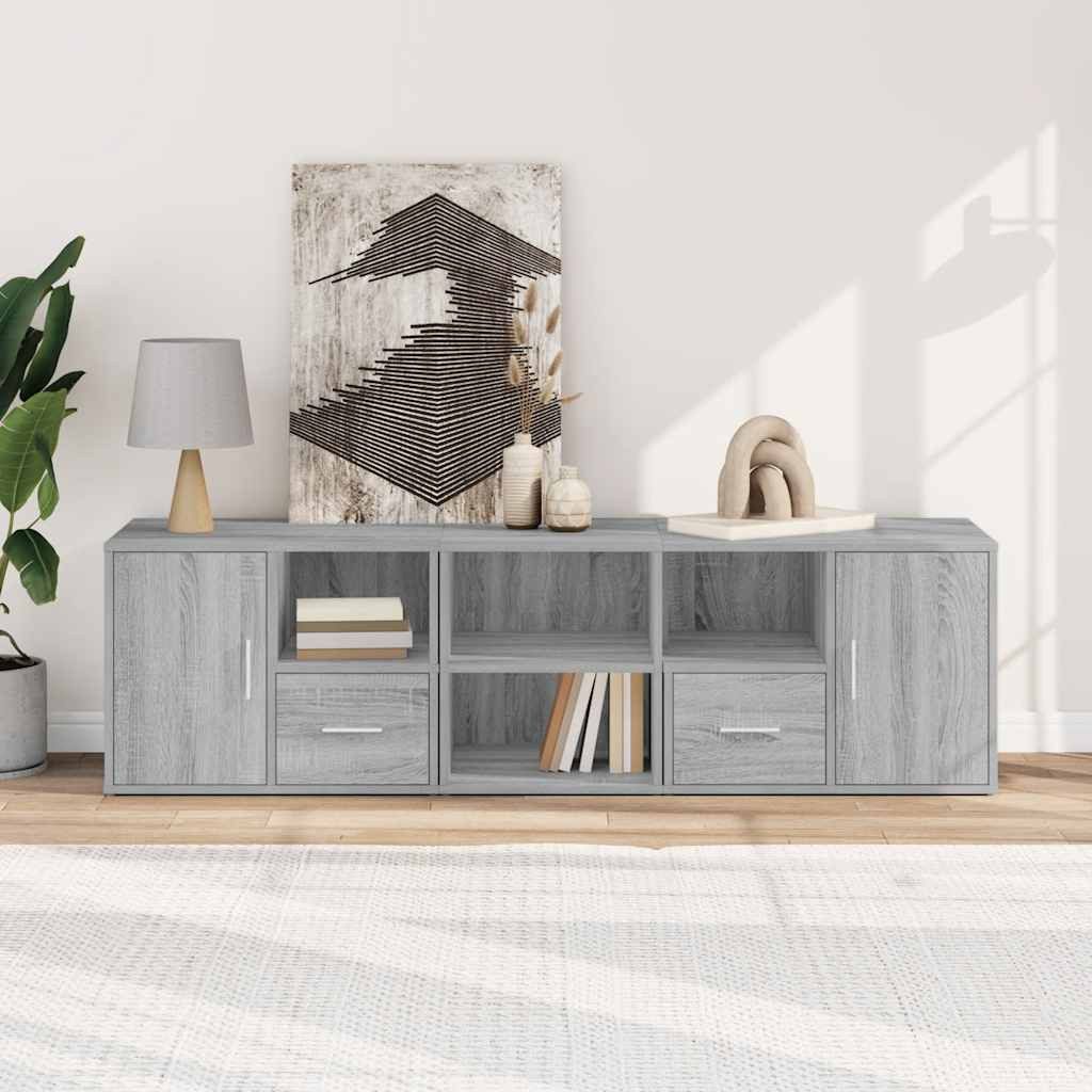 vidaXL Schuhschrank Eckregal Grau Sonoma 160x40x45 günstig online kaufen