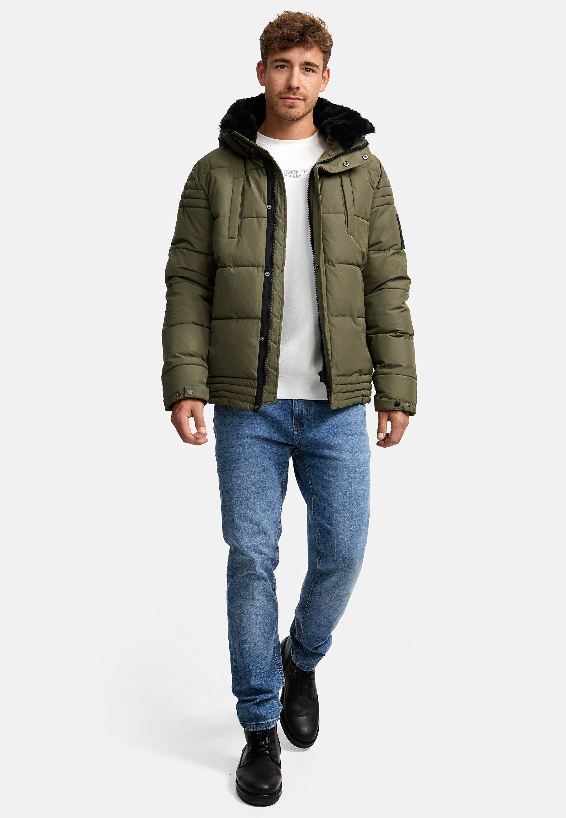 Indicode Winterjacke Herren INBlaise Jacke Winter Herrenjacke