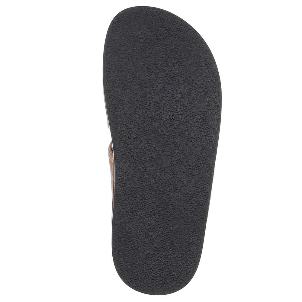 Ital-Design Damen Pantoletten mit Metallschließe & Komfortsohle Pantolette (91849014) Flach Pantoletten in Schwarz