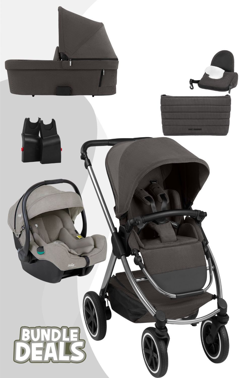 ABC Design Kombi-Kinderwagen ABC Design Samba 2 All in One Set inkl. Joie i-Gemm 3