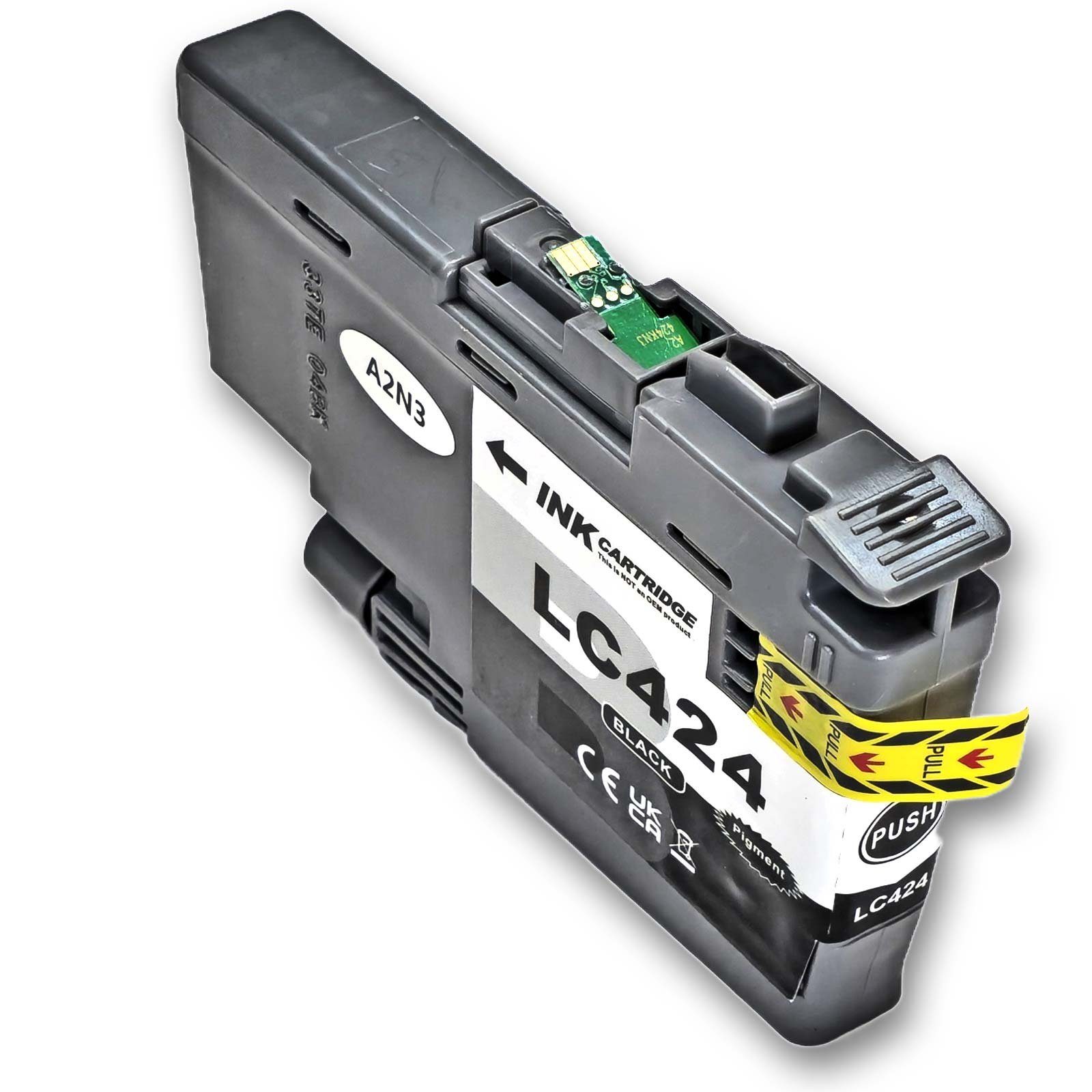 Kompatibel Brother LC-424 BK Schwarz Black Druckerpatrone für 750 Tintenpatrone