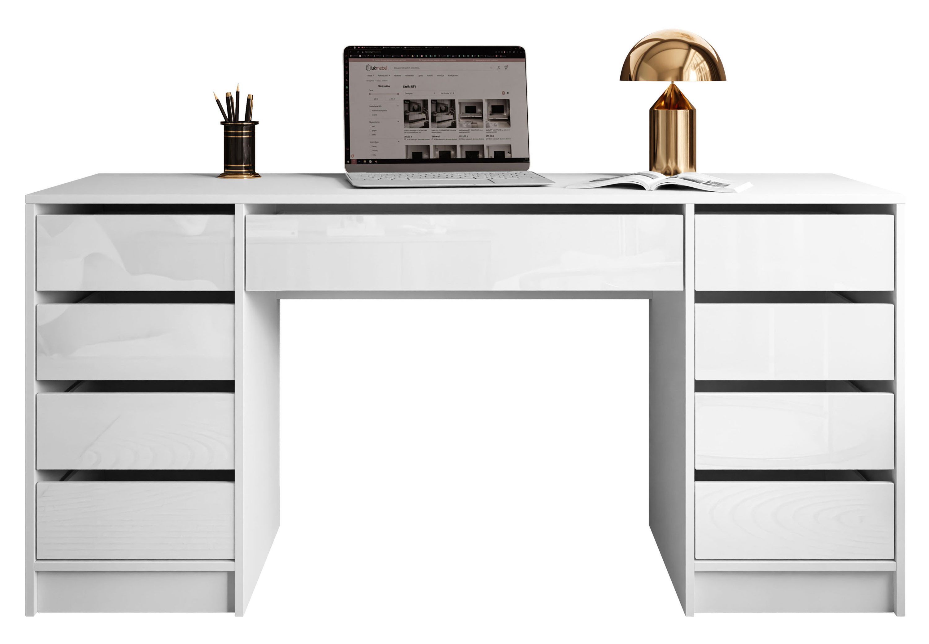 Lookway Schreibtisch MADA DOUBLE mit Schubladen (1x Schreibtisch), Breite: günstig online kaufen