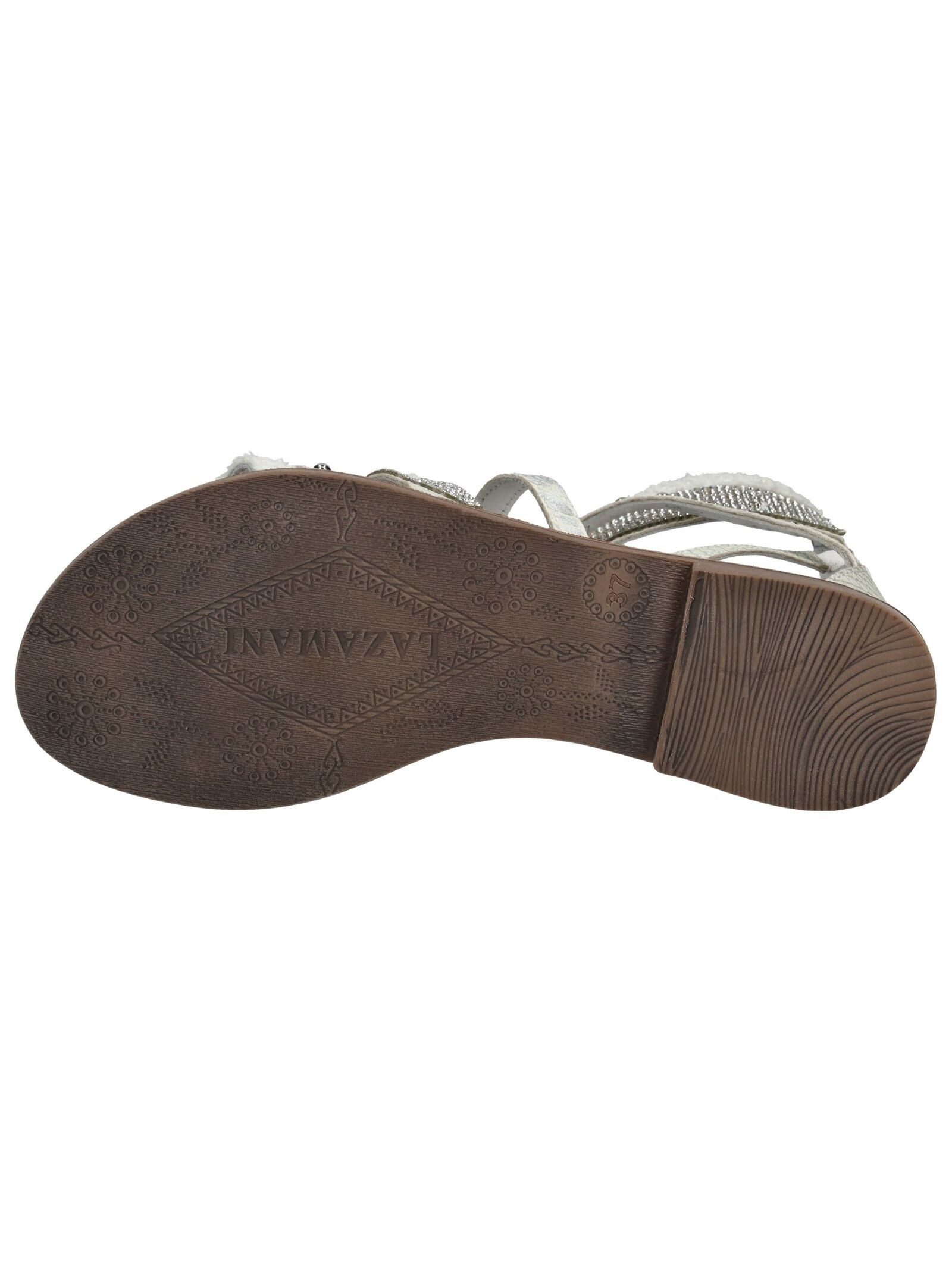 Lazamani Lazamani Sandalen Leder Schaftsandalette
