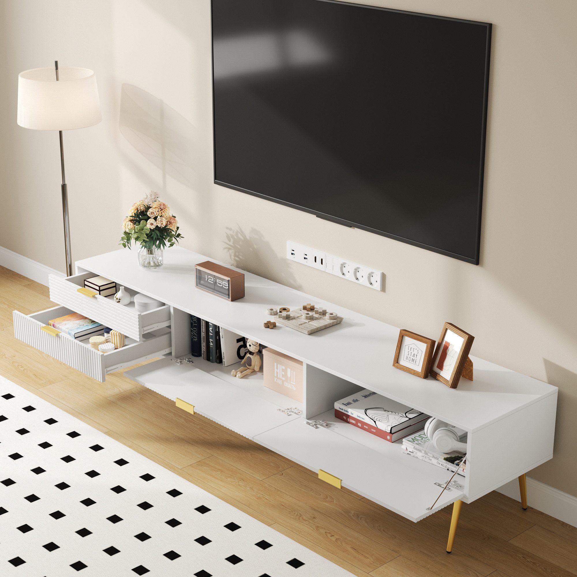 Merax Lowboard (1 St), TV-Schrank mit günstig online kaufen