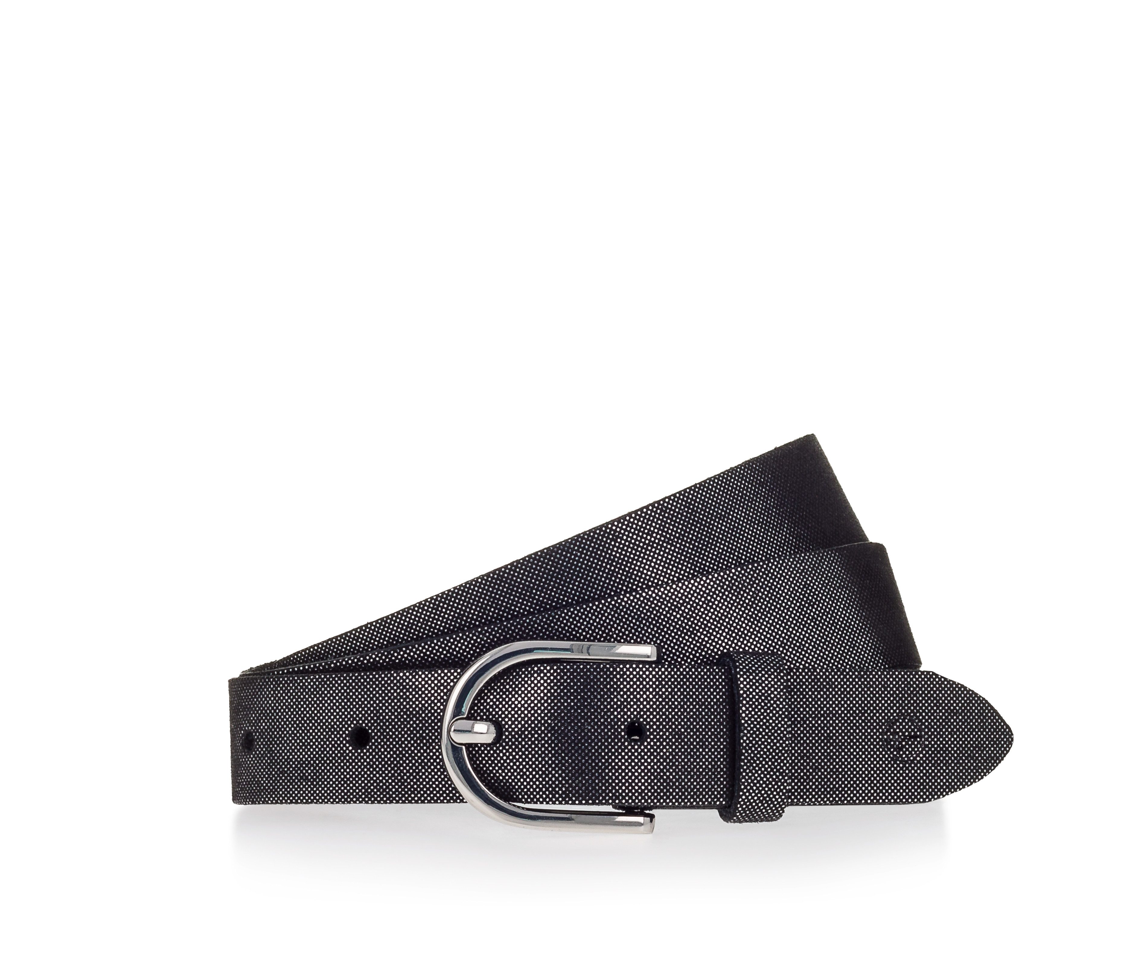 Tamaris Ledergürtel Metallic-Schimmer