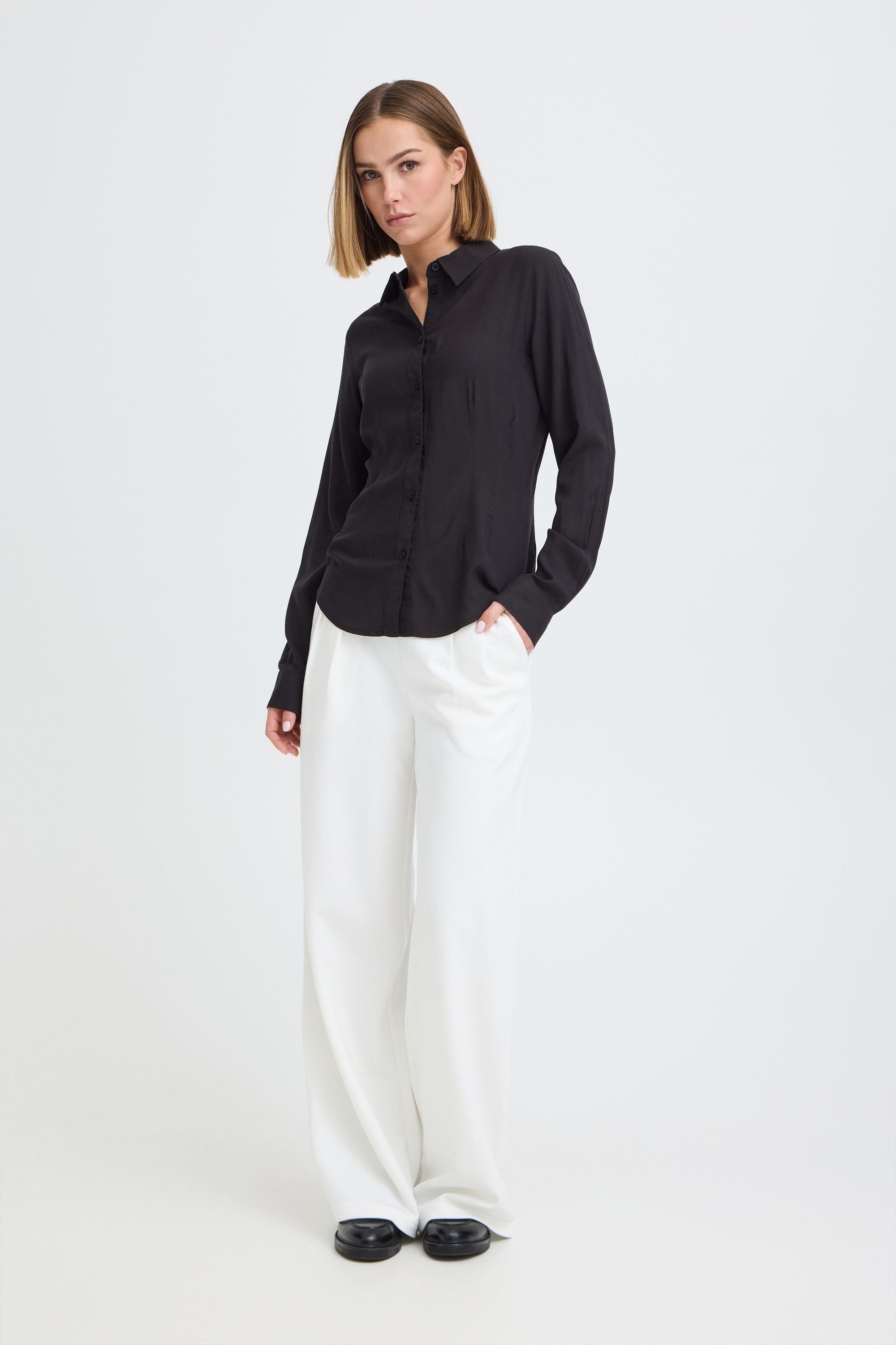 OXMO Hemdbluse OXNIlla Leichte Business Bluse - Slim Fit – Bild 3 von 5