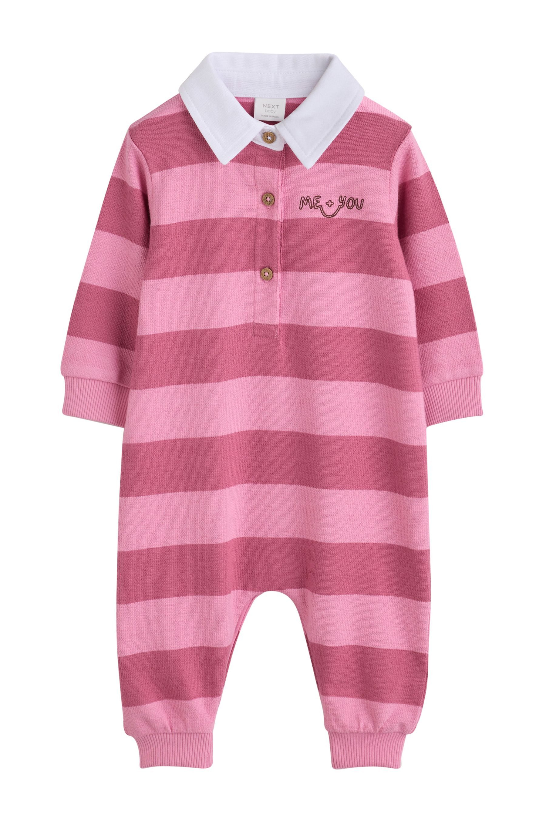 Next Strampler Baby-Strampler aus Jersey mit Kragen (1-tlg)