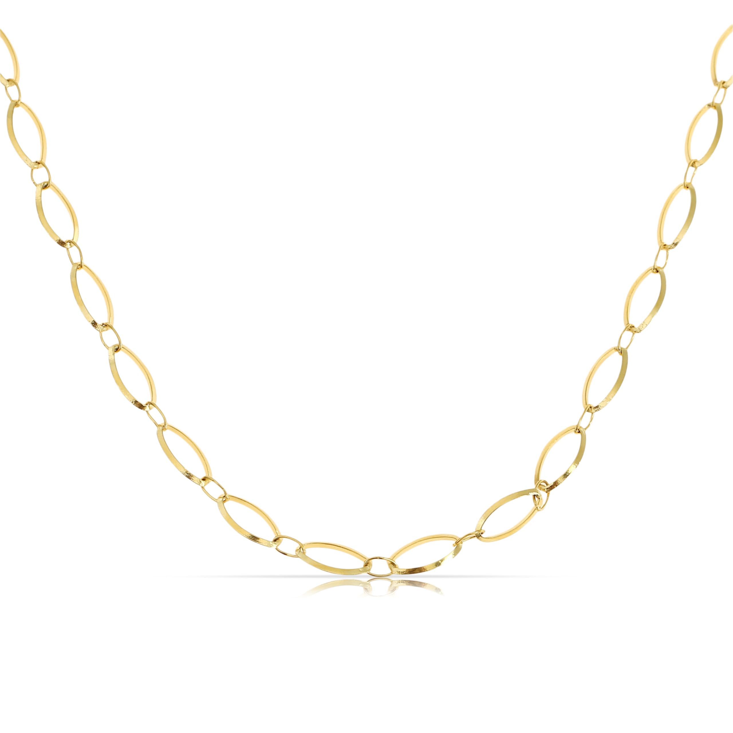 Made by Nami Gliederkette für Damen in Gold Edelstahl Sommer Schmuck, 40 + günstig online kaufen