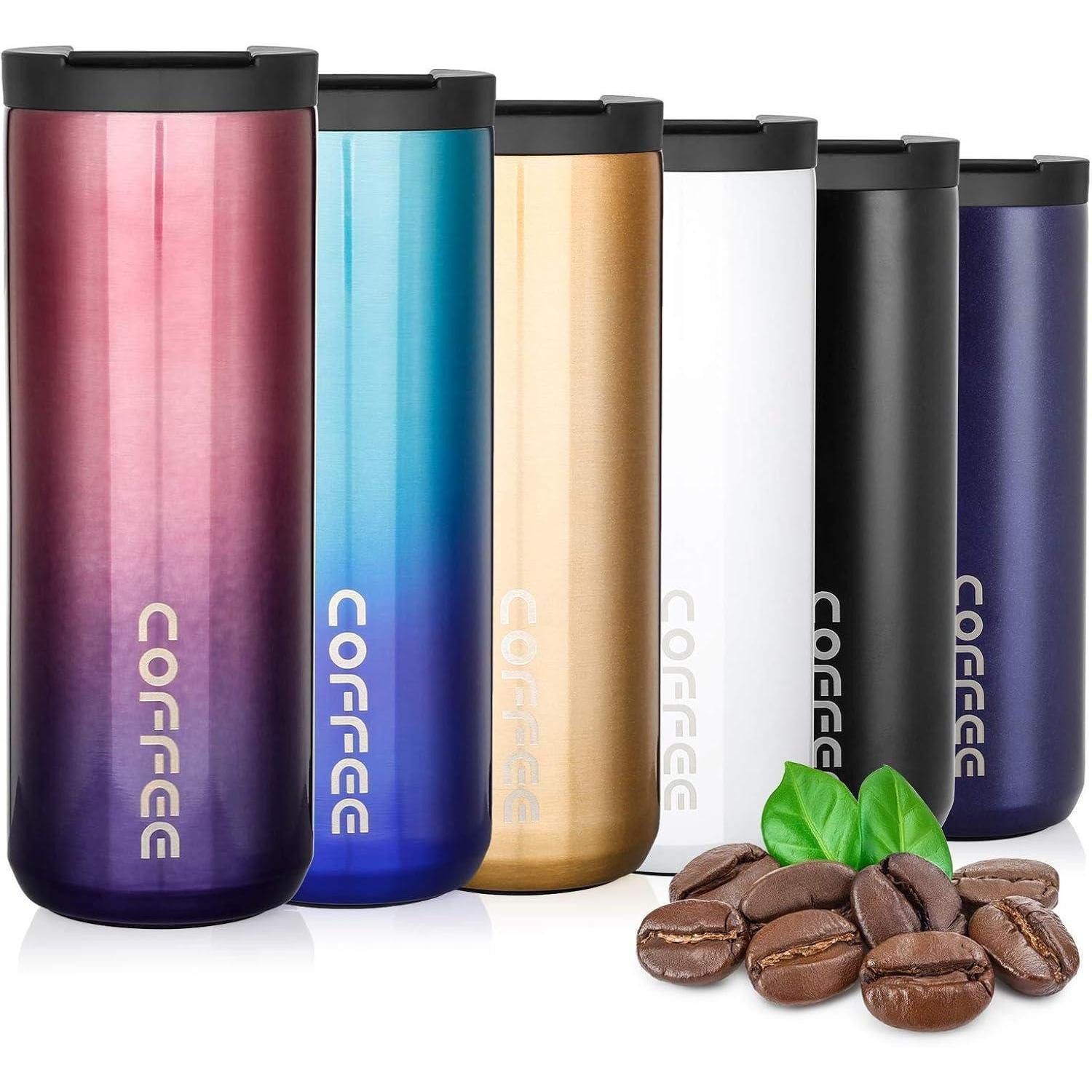 LuxusKollektion Coffee-to-go-Becher Thermobecher 500ml Isolierbecher Edelstahl Travel Mug Kaffee Wasser