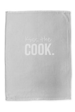 jilda-tex Geschirrtuch Kiss The Cook, (Set, 6-tlg., 6 Geschirrtücher mit Motiven), 6 Jacqaurd-Küchentücher in 50x70 cm
