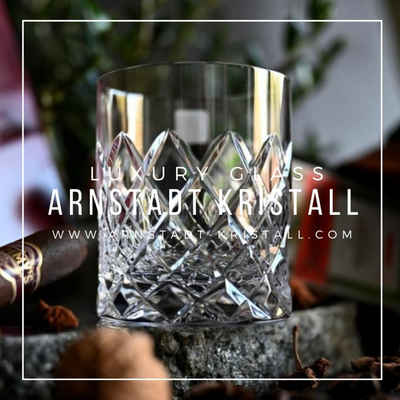ARNSTADT KRISTALL Whiskyglas Whiskyglas Kristall Venedig PREMIUM (10 cm) Kristallglas mundgeblasen