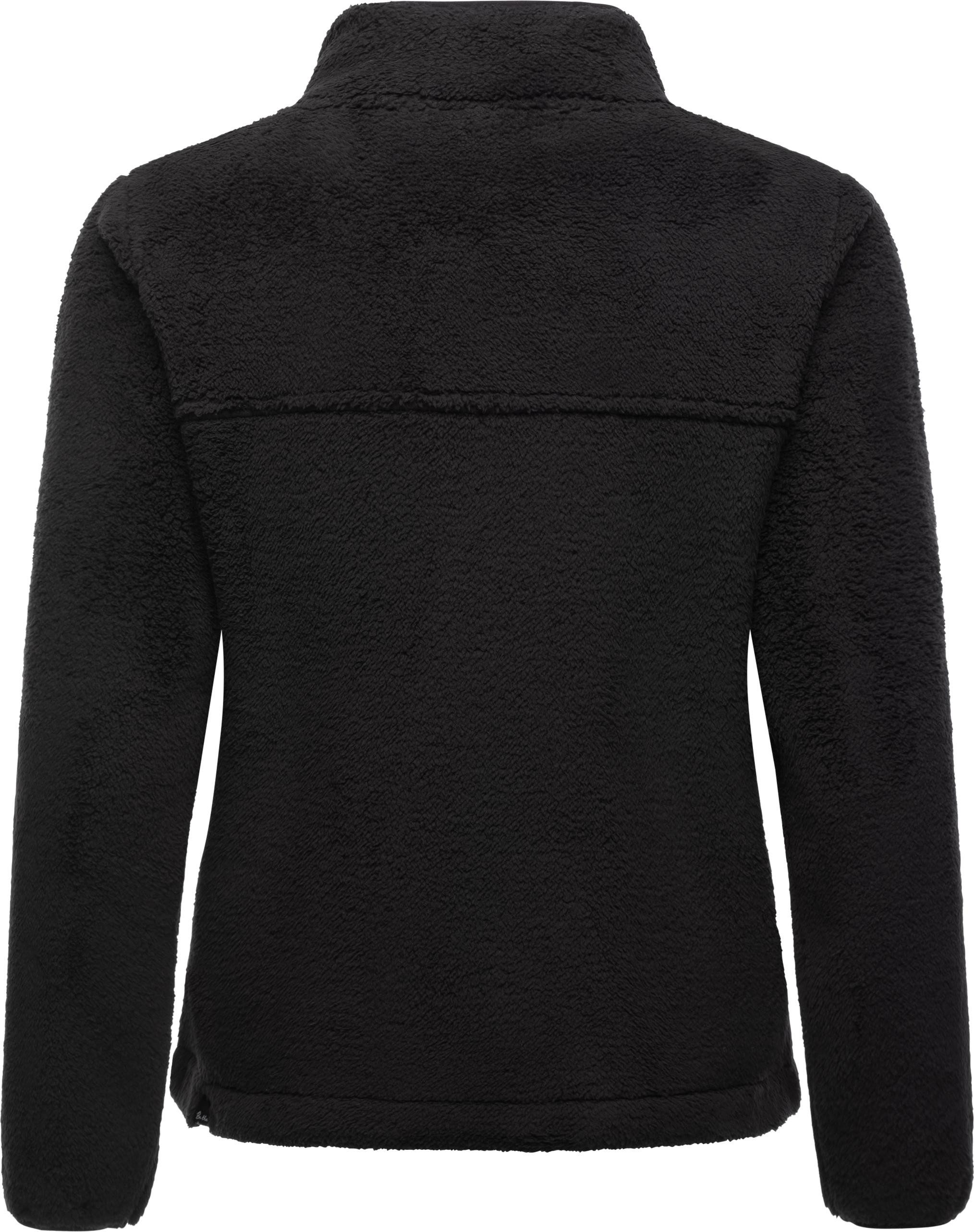 Ragwear Plüschjacke Alaris Kuschelige Fleecejacke mit Brusttasche