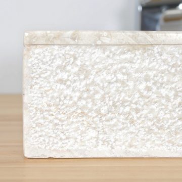 wohnfreuden Aufsatzwaschbecken Marmor Steinwaschbecken MINI PERAHU 30 cm, 7_101561