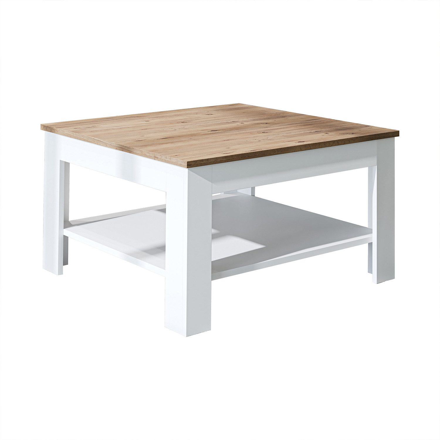 Roomart Wohnzimmertisch Couchtisch HELSINKI mit Ablageboden Wohnzimmertisch Sofatisch modern, Mit unterer Ablage, in zwei Formaten – Bild 4 von 5