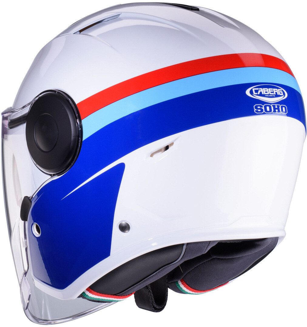 Caberg Motorradhelm Soho Zephir Jethelm, Vorbereitet Für Kommunikationssystem,integriertes Sonnenvisier