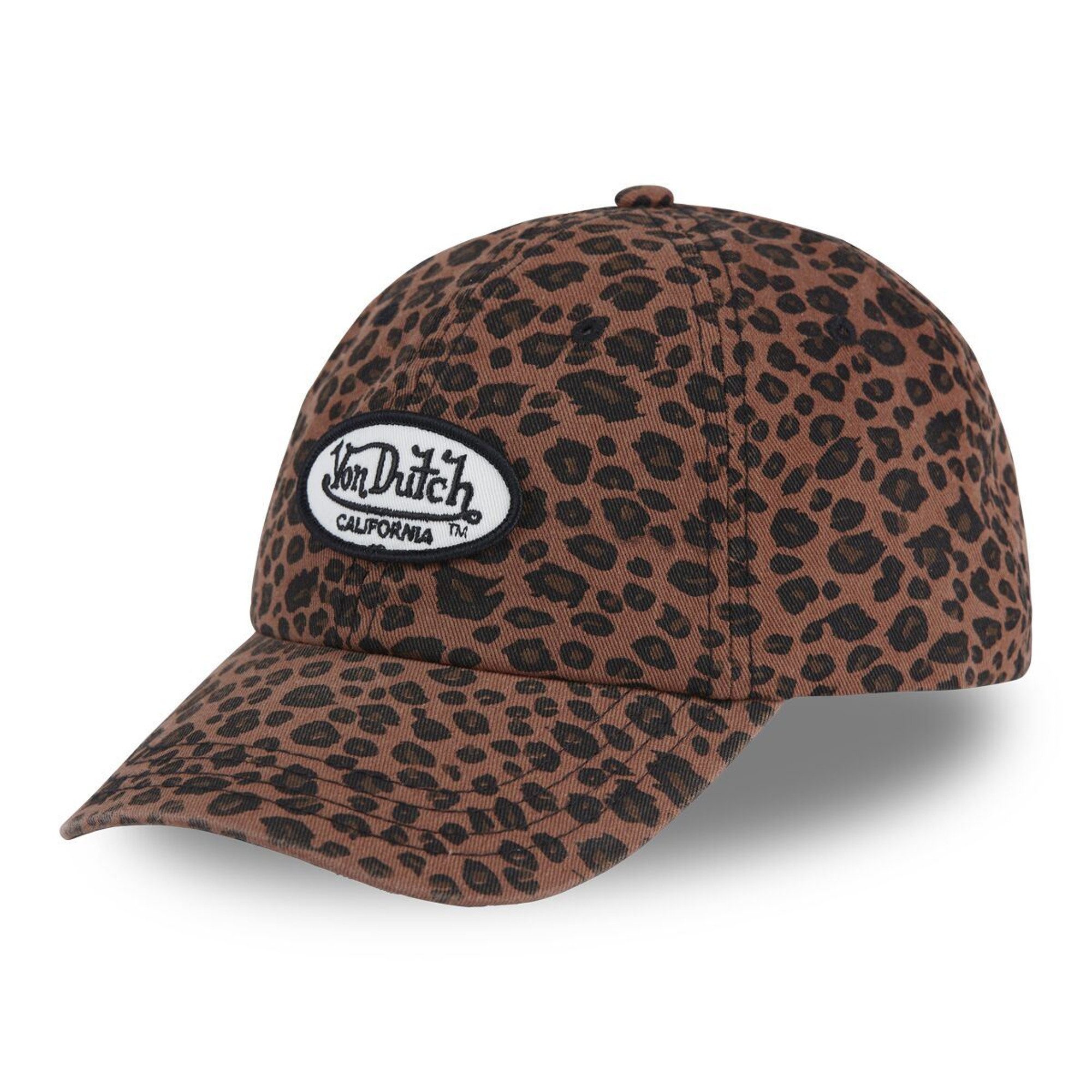 Von Dutch Baseball Cap Von Dutch Originals Dad Cap - California TWILL (Basecap, Basecap) All Over Leopard Muster