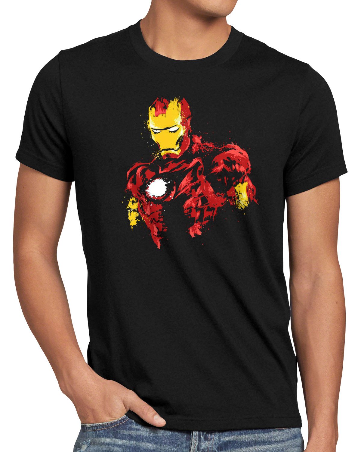 style3 T-Shirt ironman tony stark marvel avengers endgame arc reactor industries mk