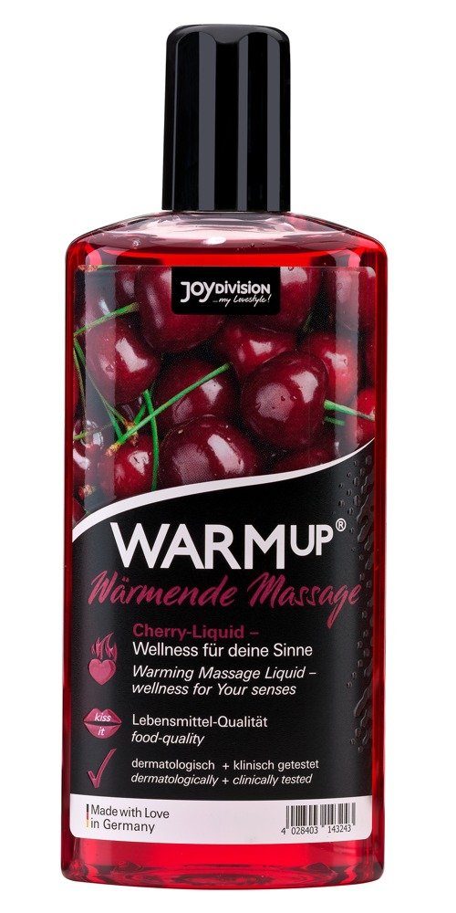 Massageöl WarmUp Massageöl mit Kirsche Aroma Wärme-Effekt