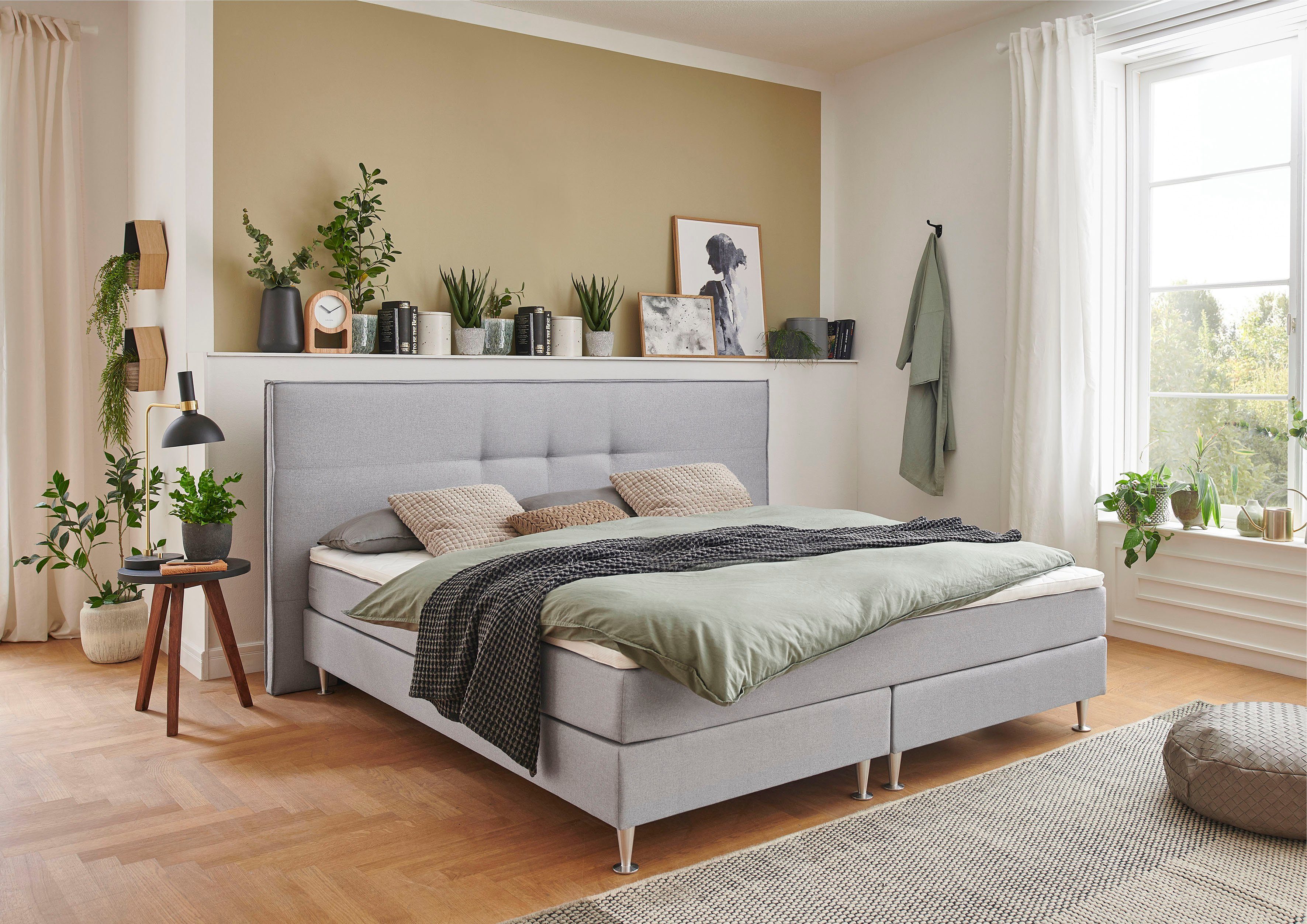 ATLANTIC home collection Boxbett Barnett, mit Taschenfederkern-Matratze und Topper